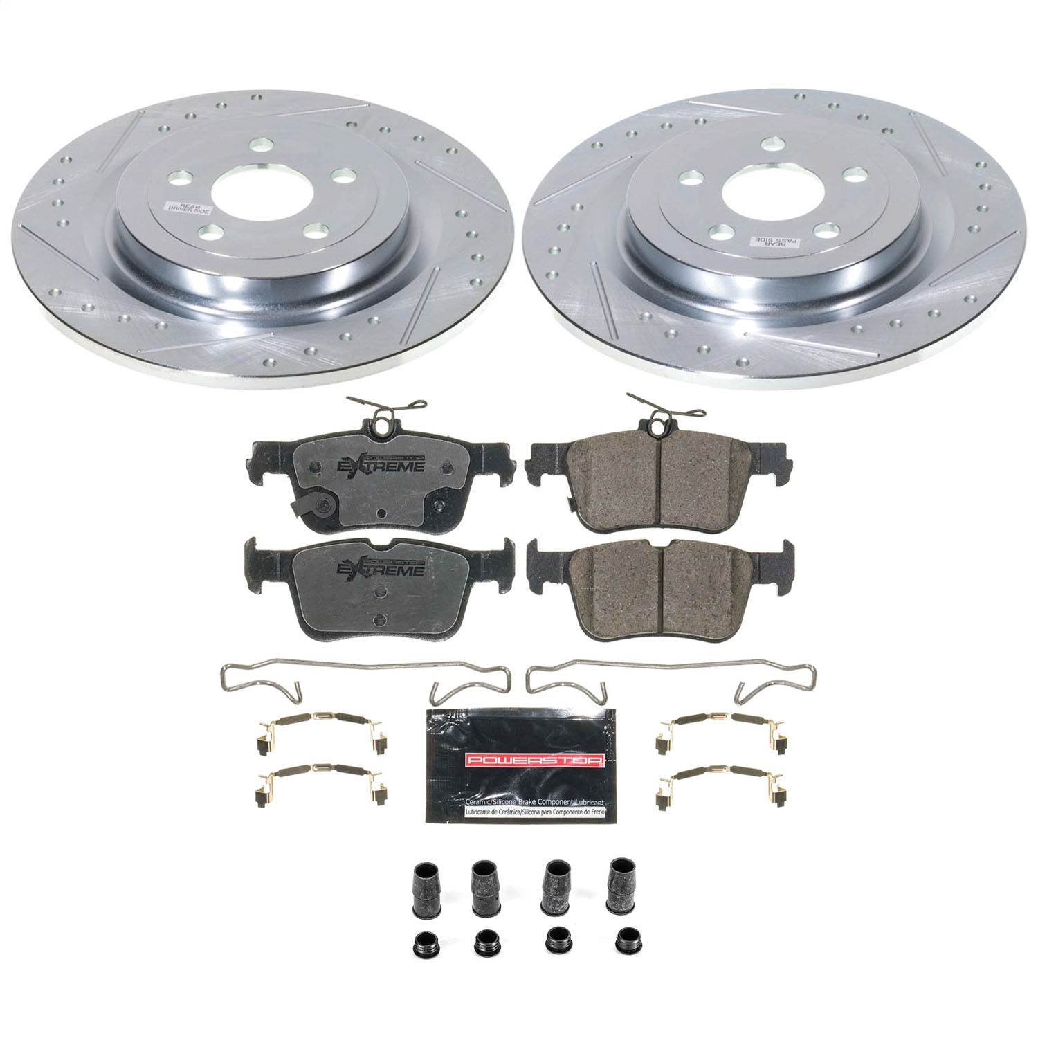 Power Stop - K8766-26 - Rear - Disc Brake Pad and Rotor Kit