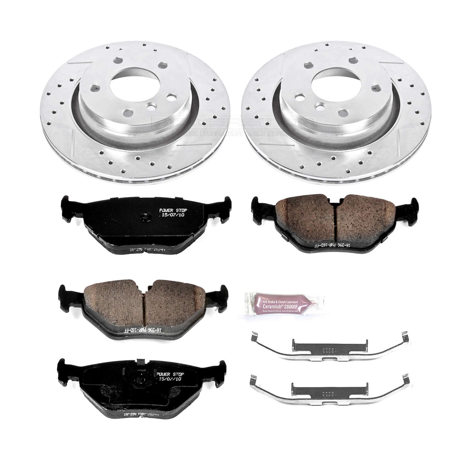 Power Stop - K877 - Rear - Disc Brake Pad and Rotor Kit