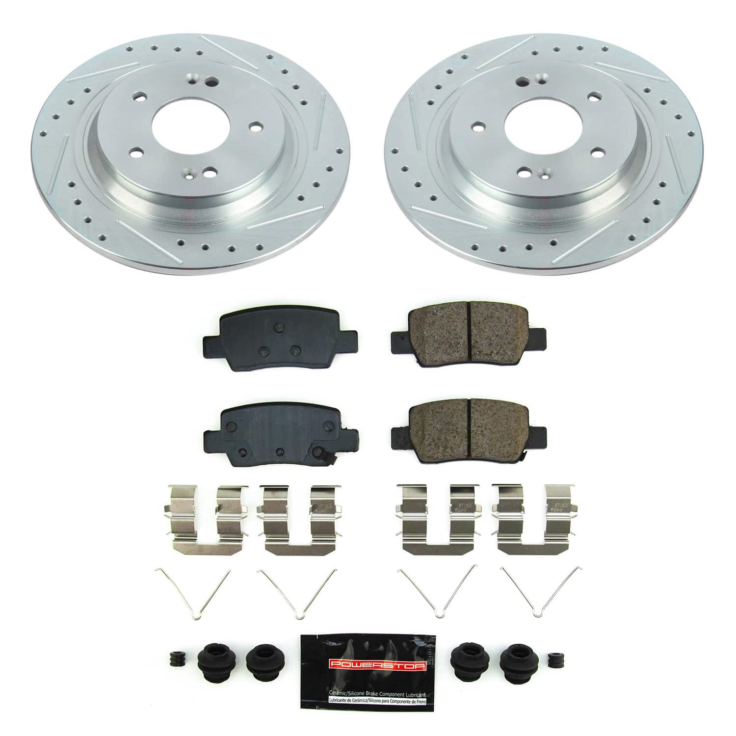 Power Stop - K8770 - Rear - Disc Brake Pad and Rotor Kit
