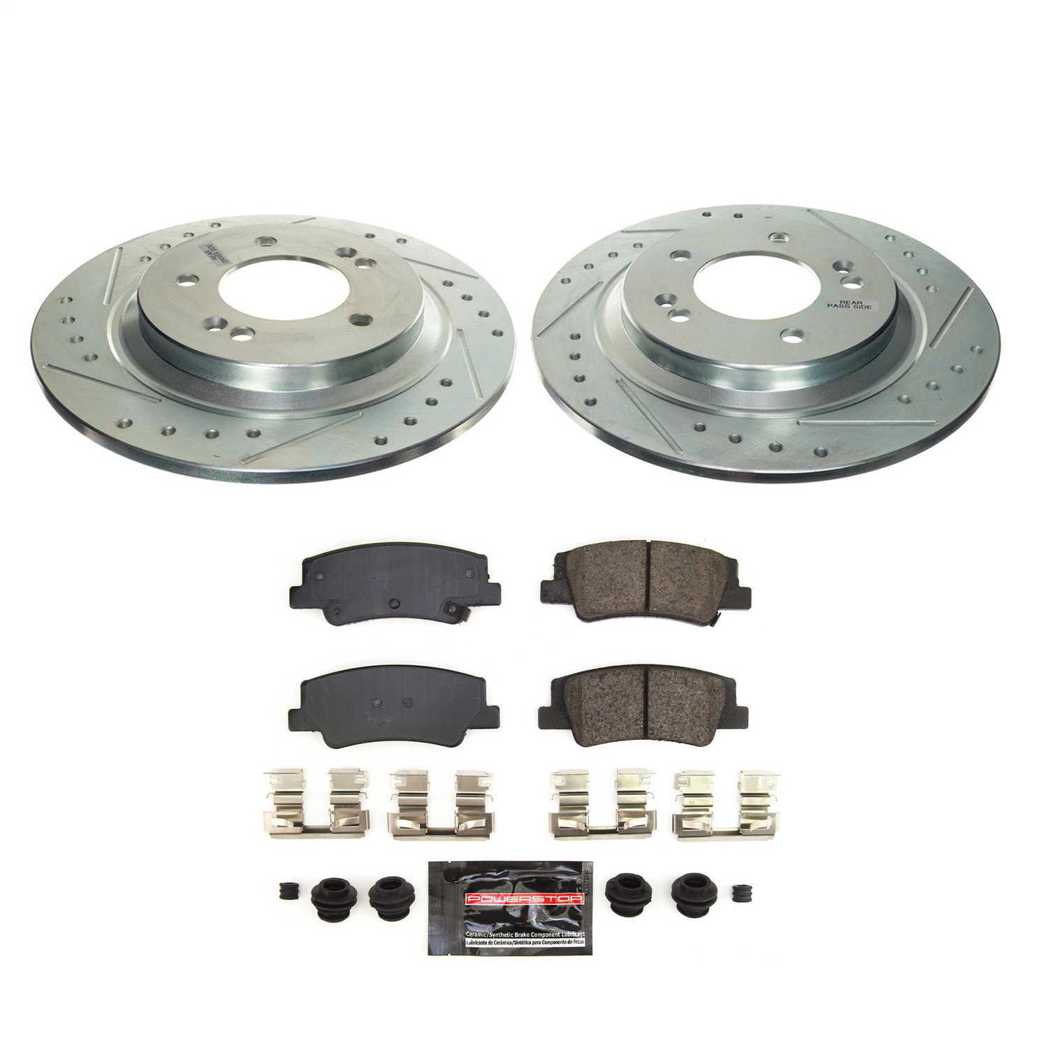 Power Stop - K8772 - Rear - Disc Brake Pad and Rotor Kit