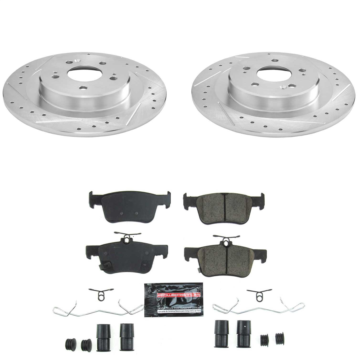 Power Stop - K8774 - Rear - Disc Brake Pad and Rotor Kit