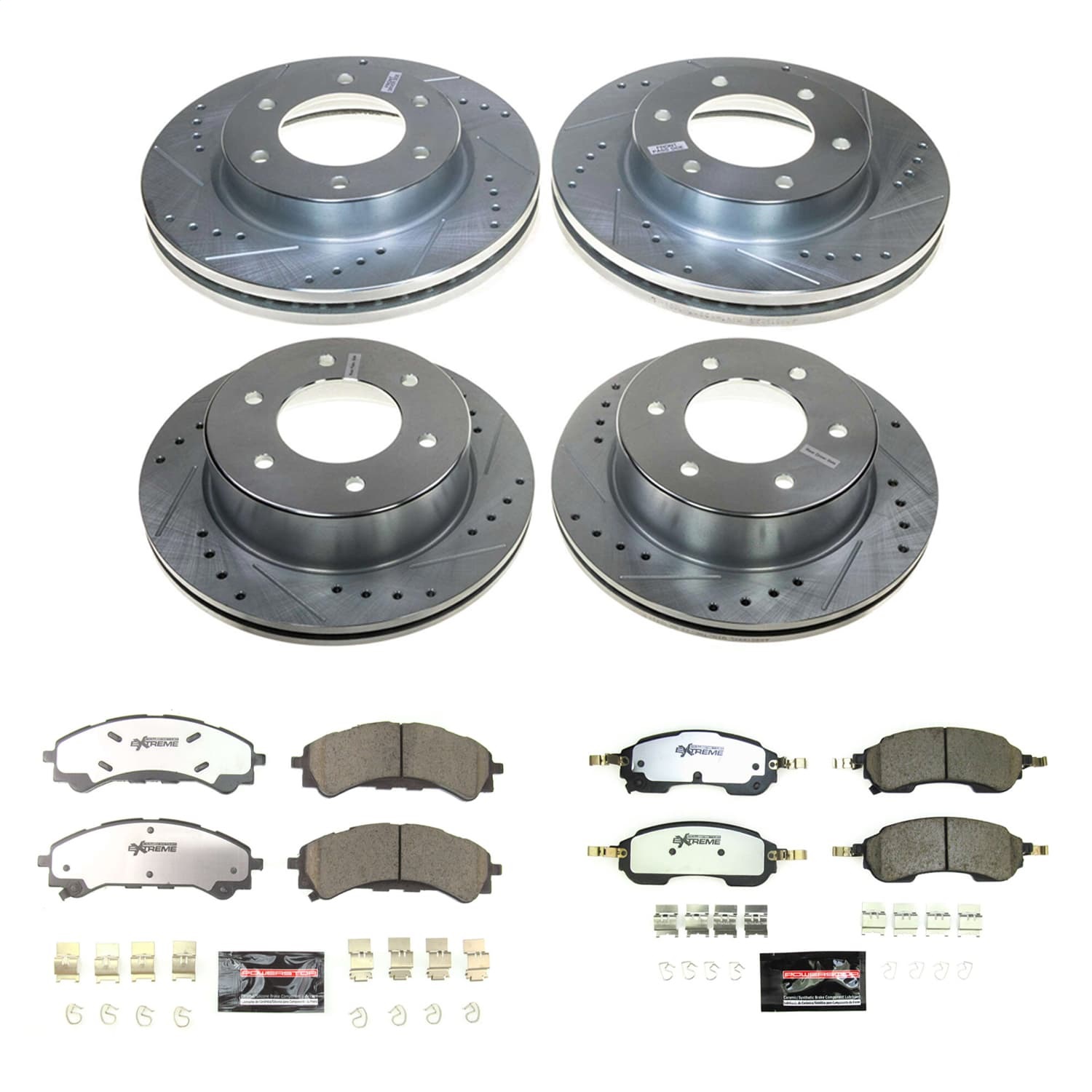 Power Stop - K8802-36 - Front and Rear - Disc Brake Pad and Rotor Kit