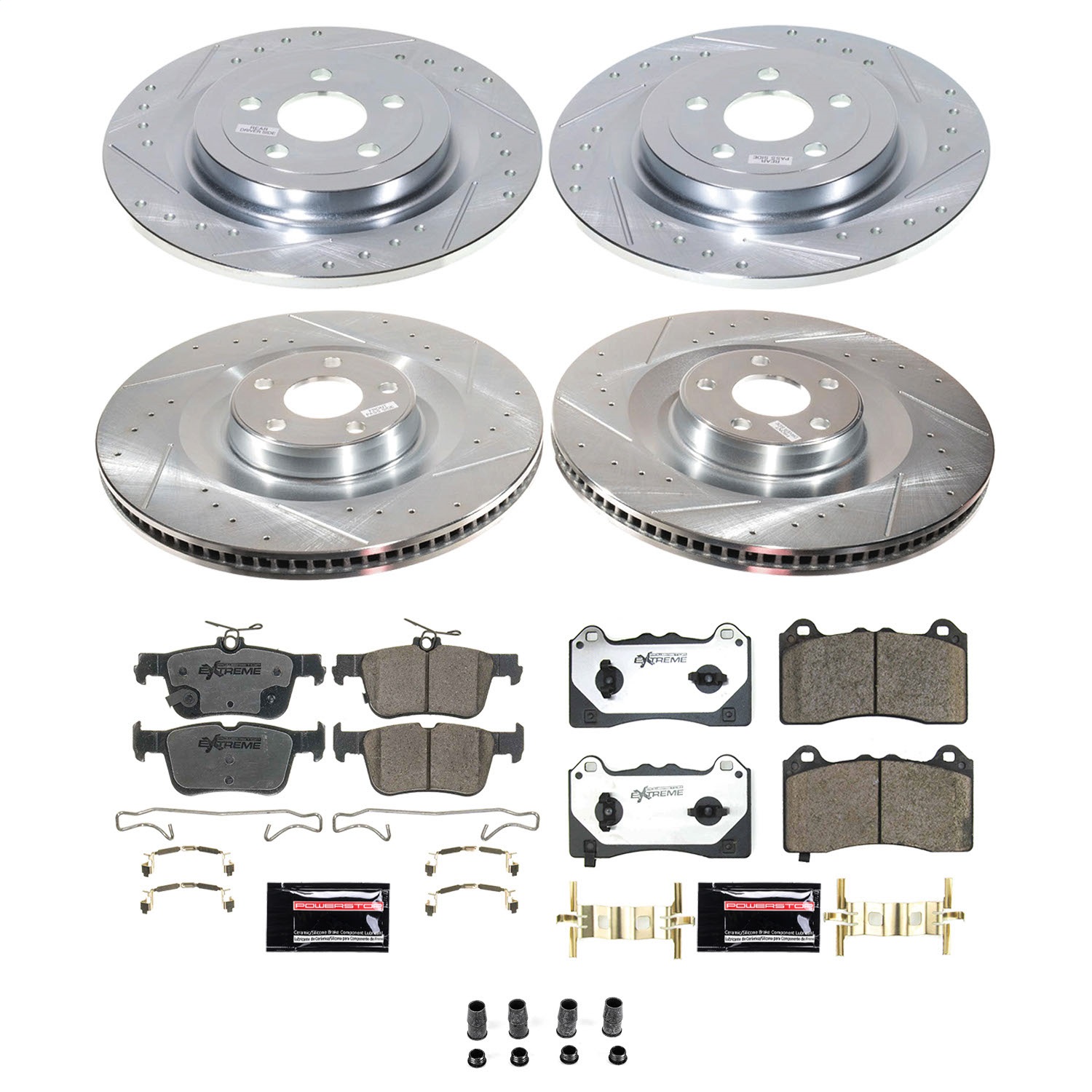 Power Stop - K8805-26 - Front and Rear - Disc Brake Pad and Rotor Kit