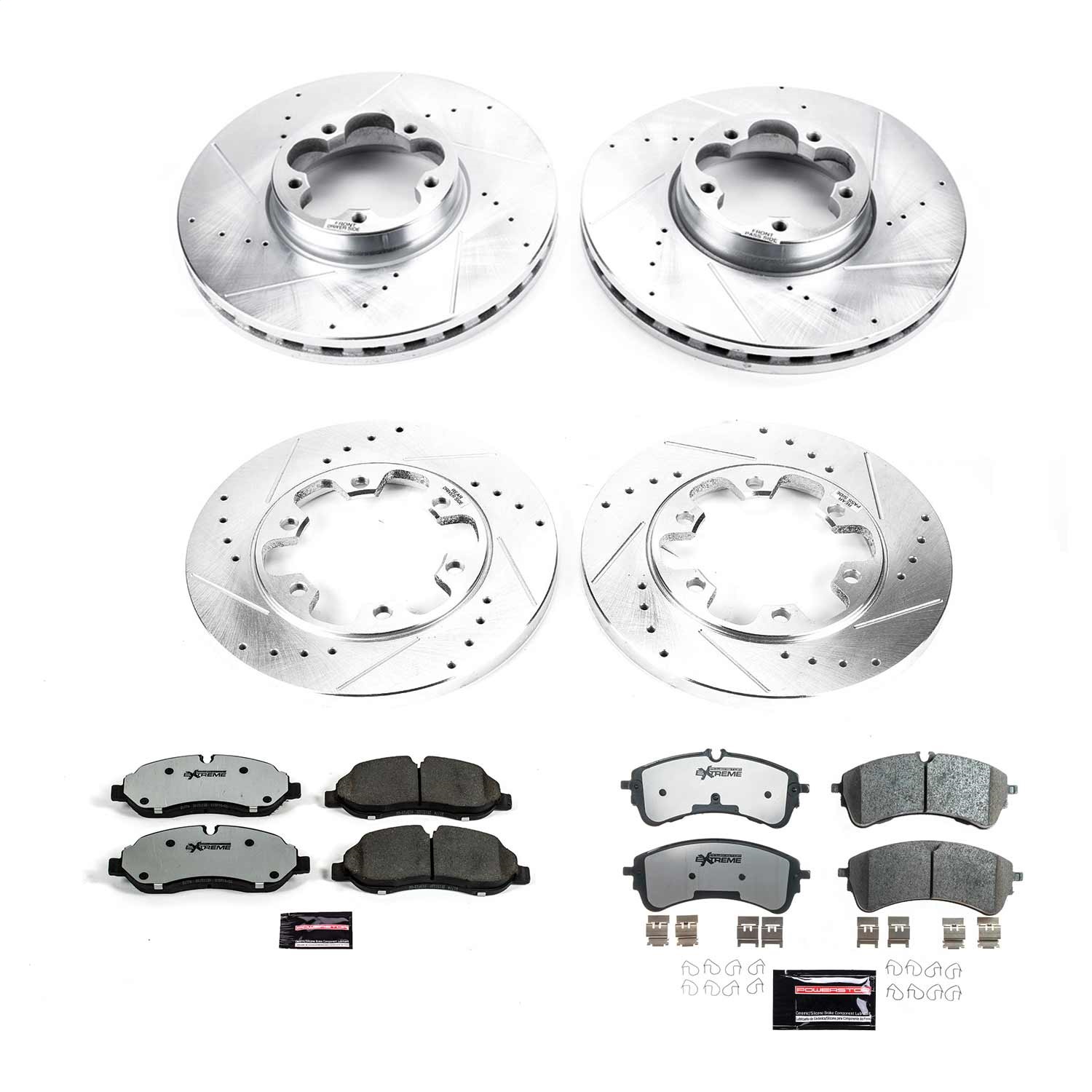 Power Stop - K8806-36 - Front and Rear - Disc Brake Pad and Rotor Kit