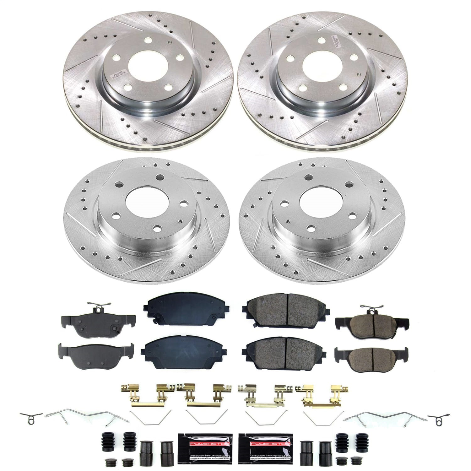 Power Stop - K8815 - Front and Rear - Disc Brake Pad and Rotor Kit
