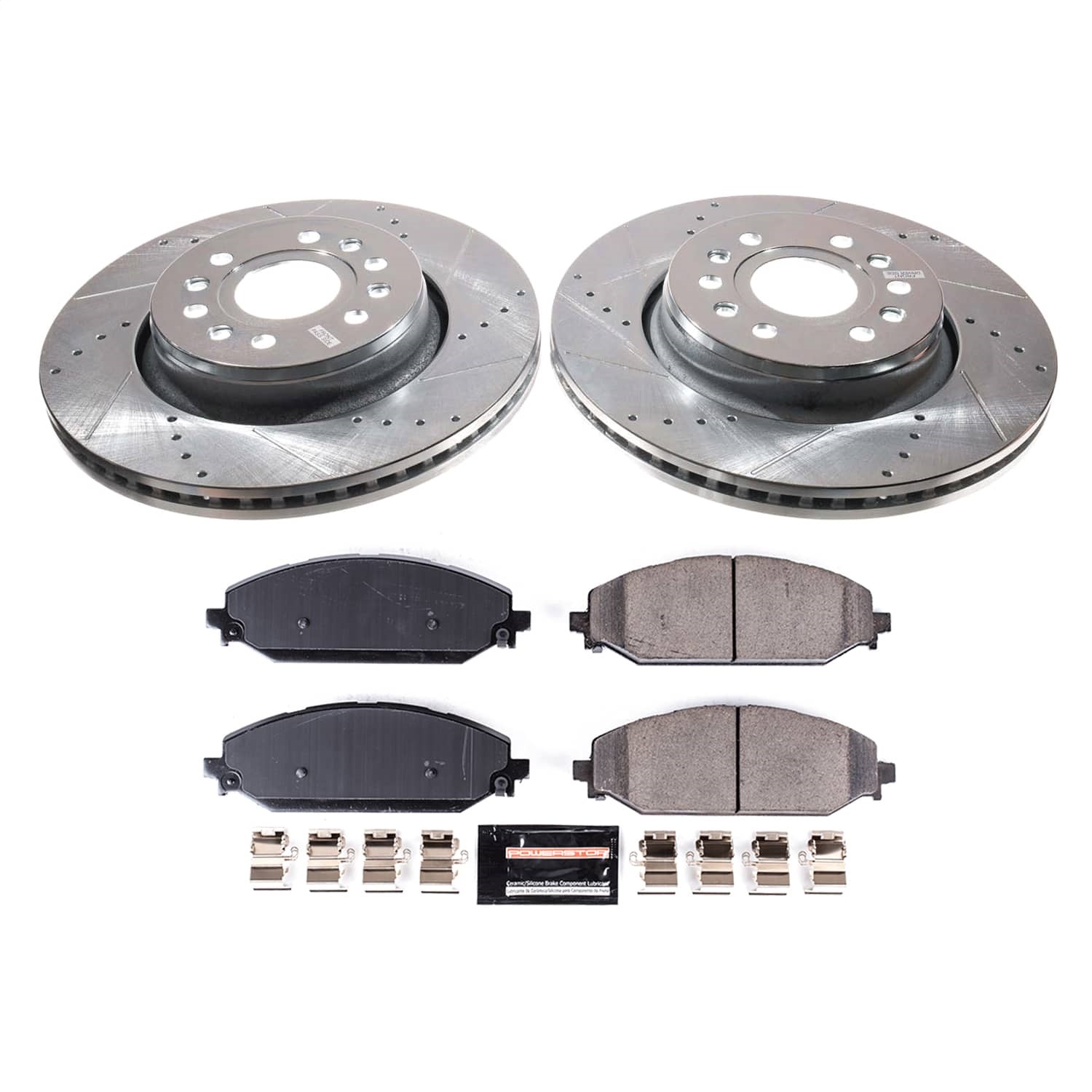 Power Stop - K8843 - Front - Disc Brake Pad and Rotor Kit