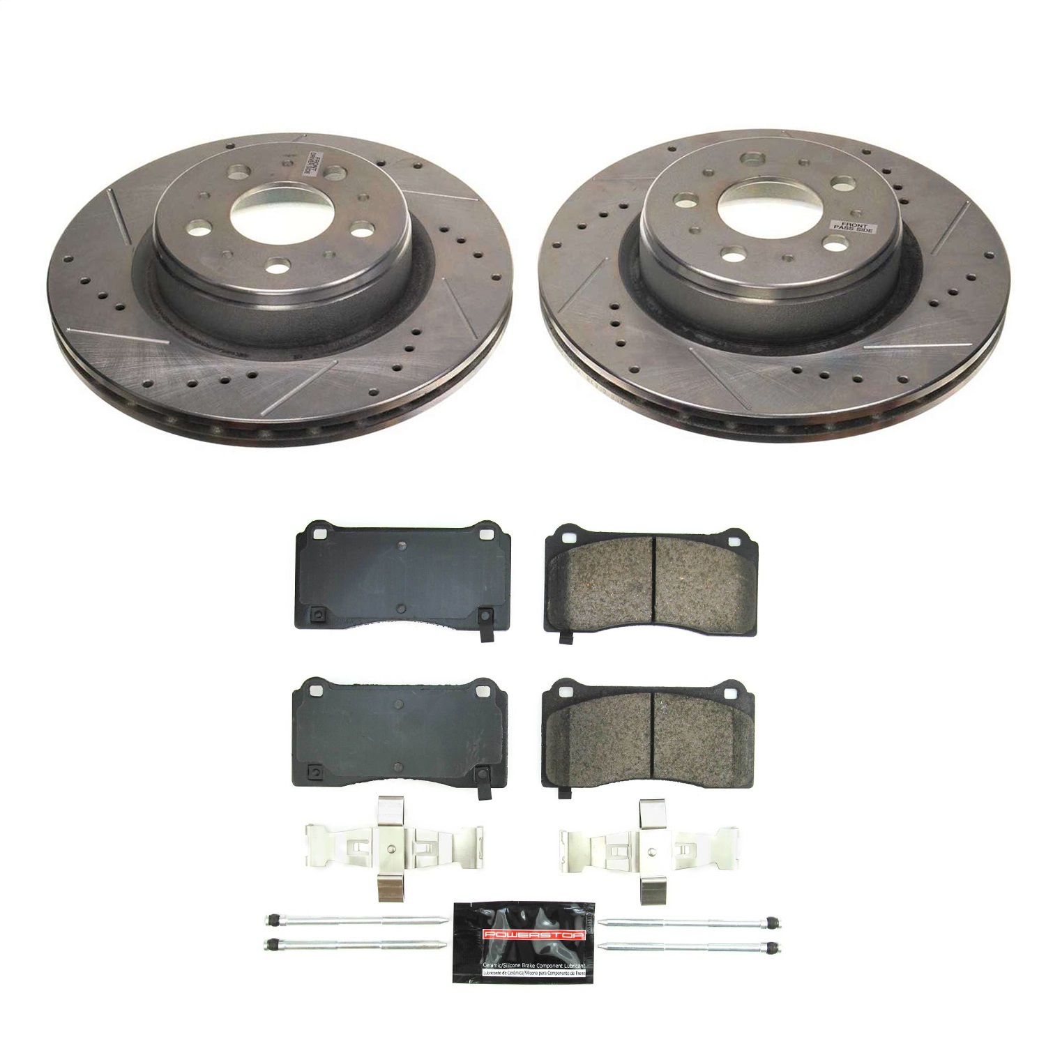 Power Stop - K8844 - Front - Disc Brake Pad and Rotor Kit
