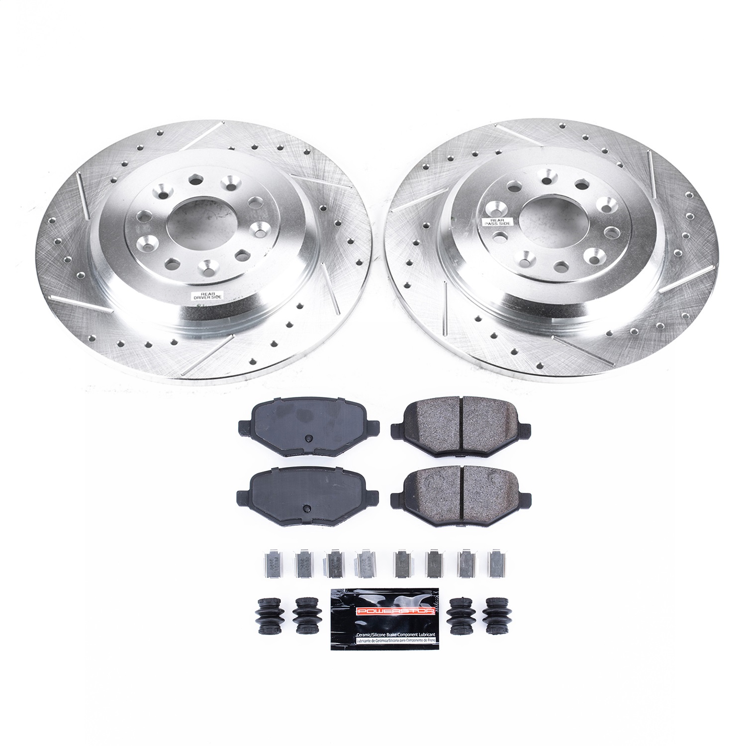 Power Stop - K8846 - Rear - Disc Brake Pad and Rotor Kit
