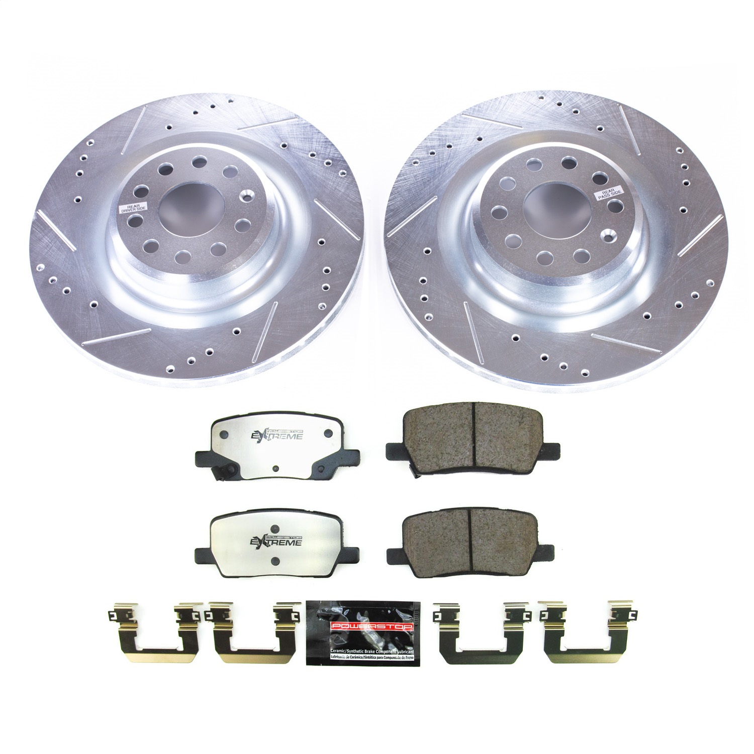 Power Stop - K8857-26 - Rear - Disc Brake Pad and Rotor Kit