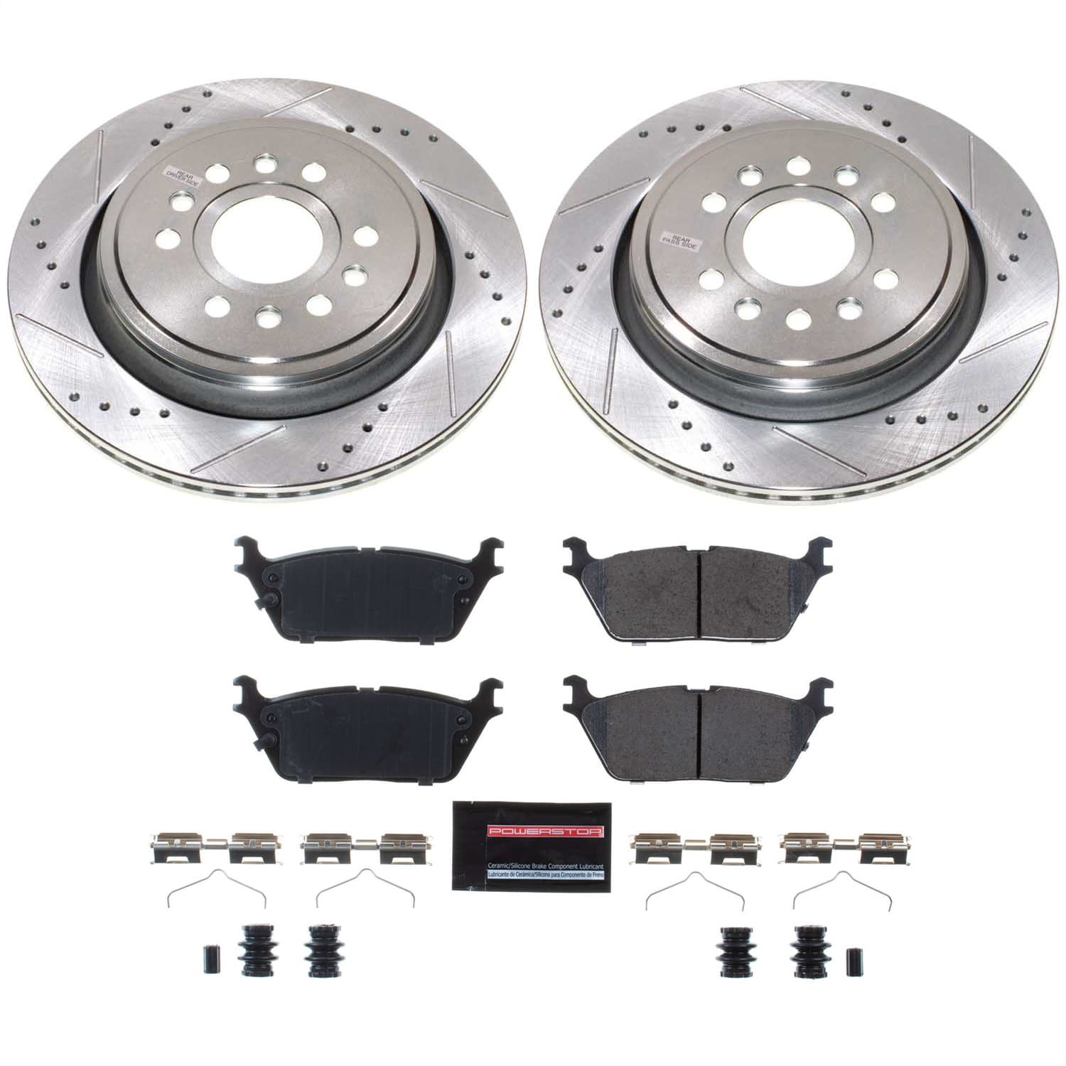 Power Stop - K8873 - Rear - Disc Brake Pad and Rotor Kit