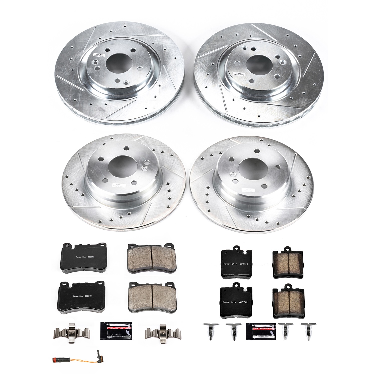 Power Stop - K8887 - Front and Rear - Disc Brake Pad and Rotor Kit