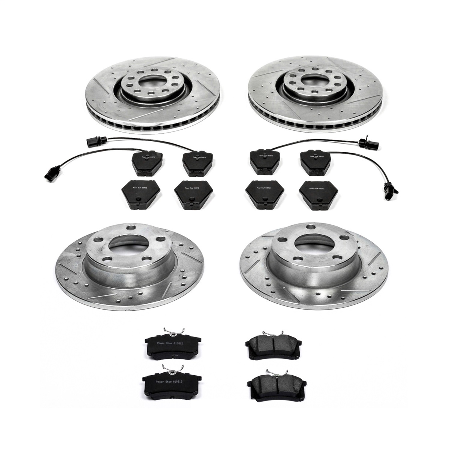 Power Stop - K889 - Front and Rear - Disc Brake Pad and Rotor Kit
