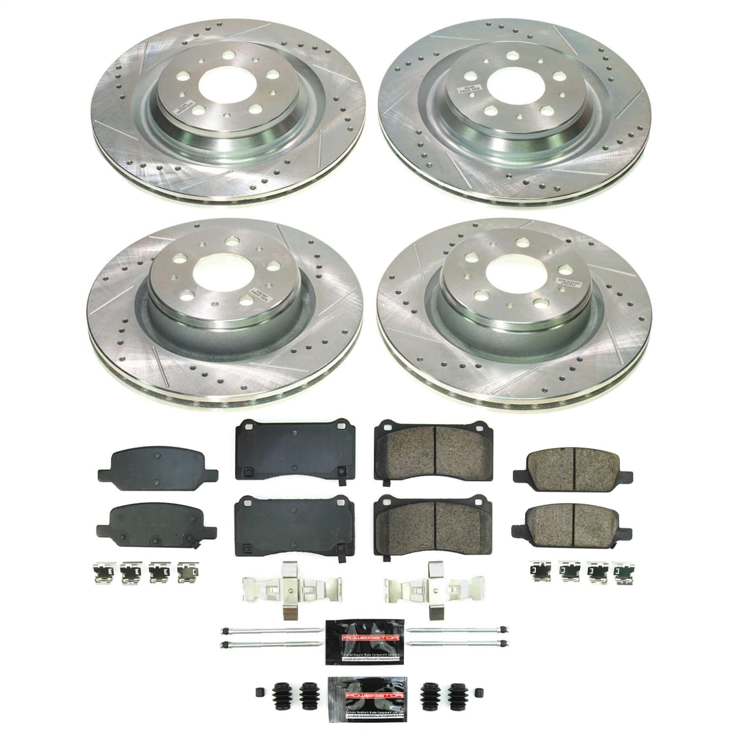 Power Stop - K8904 - Front and Rear - Disc Brake Pad and Rotor Kit