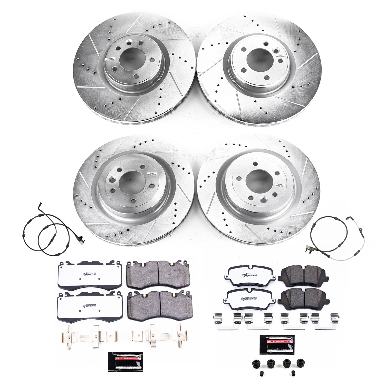 Power Stop - K8905-36 - Front and Rear - Disc Brake Pad and Rotor Kit