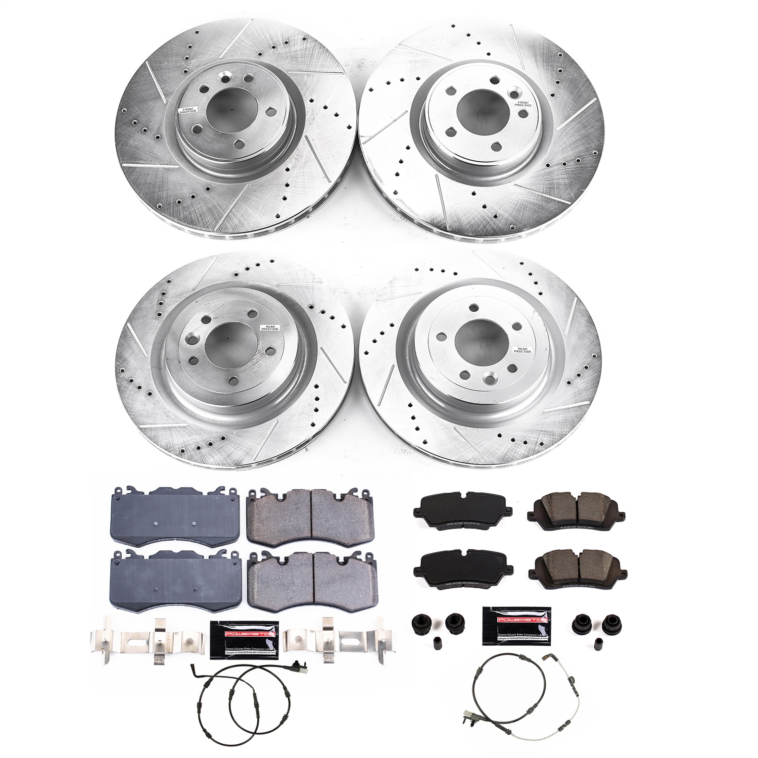 Power Stop - K8905 - Front and Rear - Disc Brake Pad and Rotor Kit