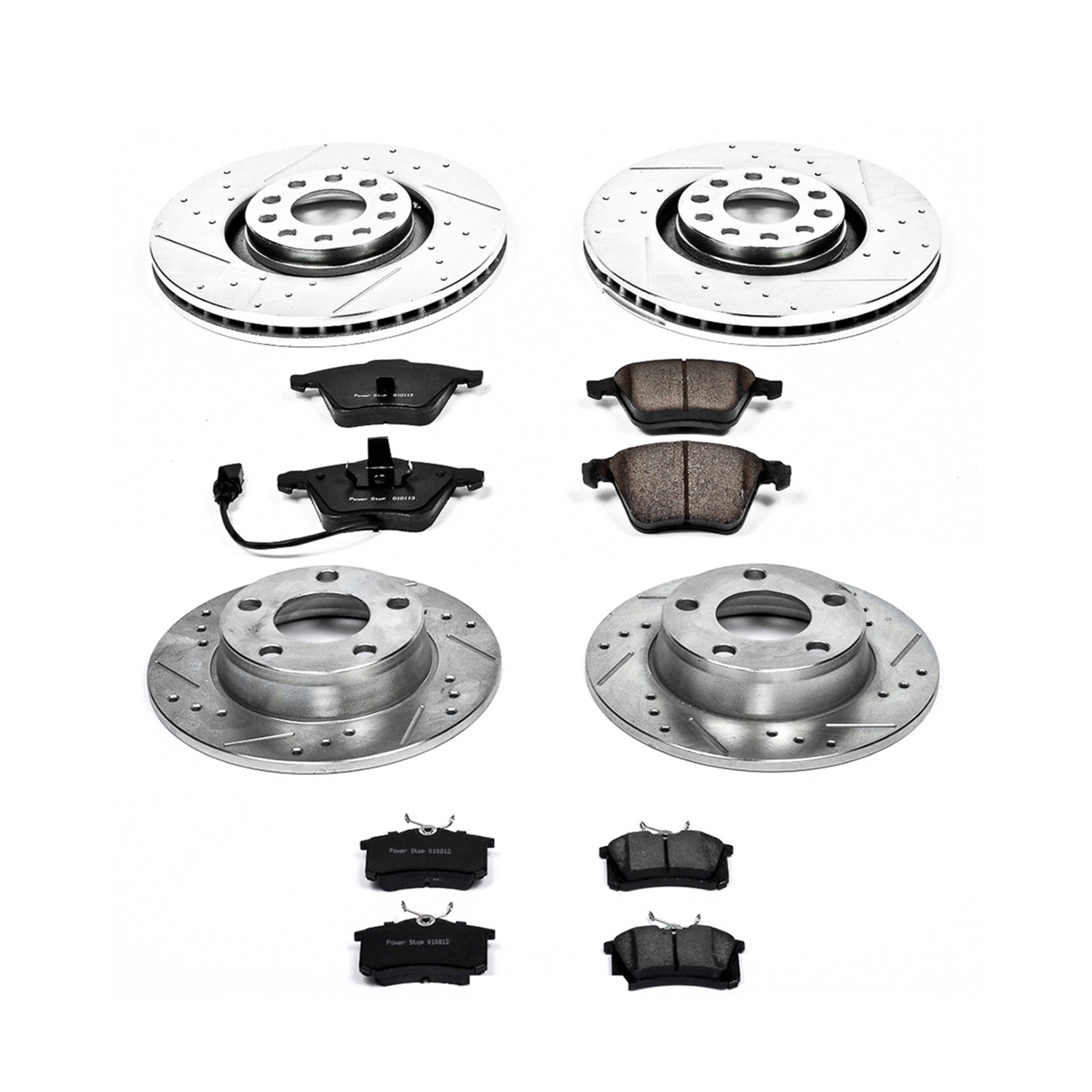 Power Stop - K892 - Front and Rear - Disc Brake Pad and Rotor Kit