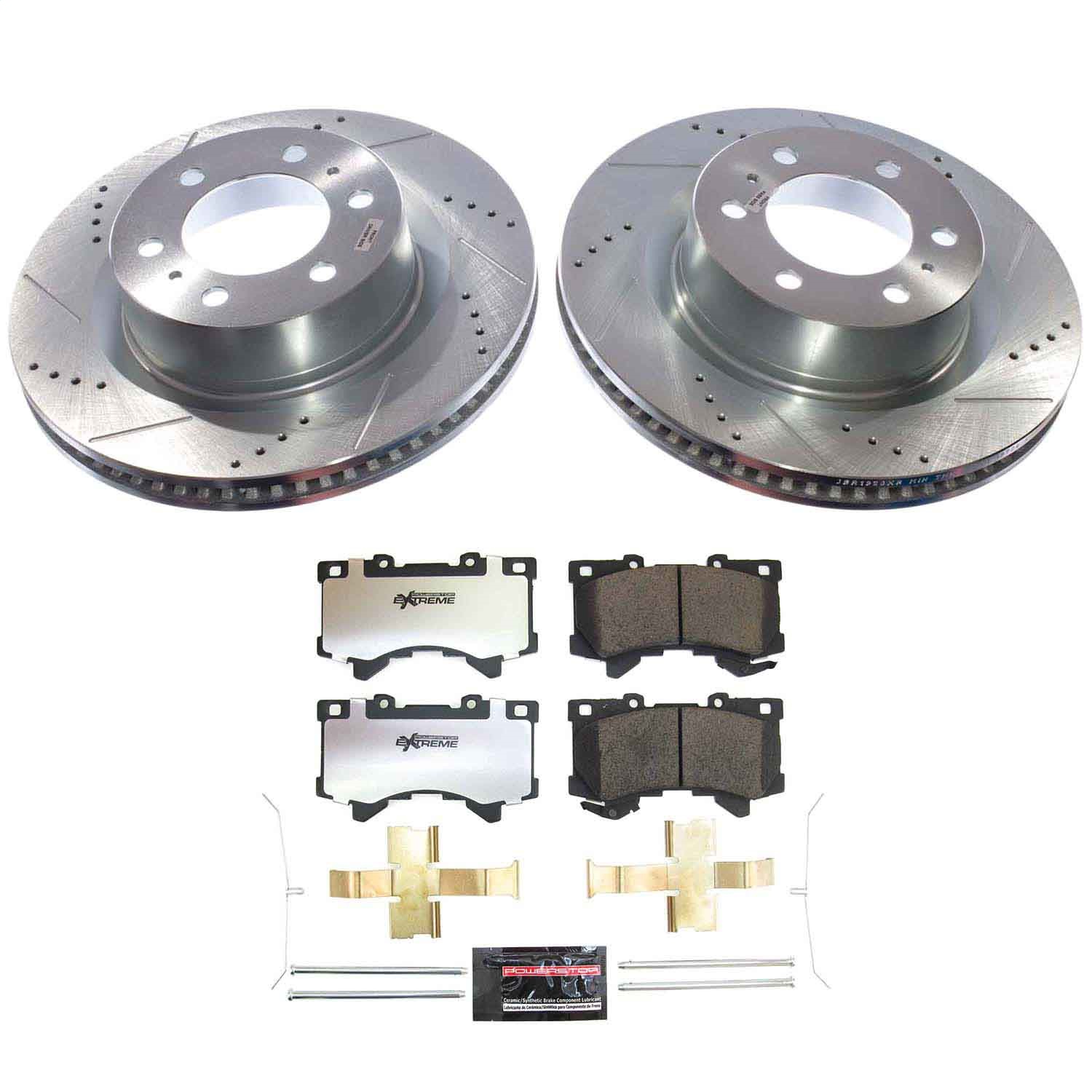 Power Stop - K8932-36 - Front - Disc Brake Pad and Rotor Kit