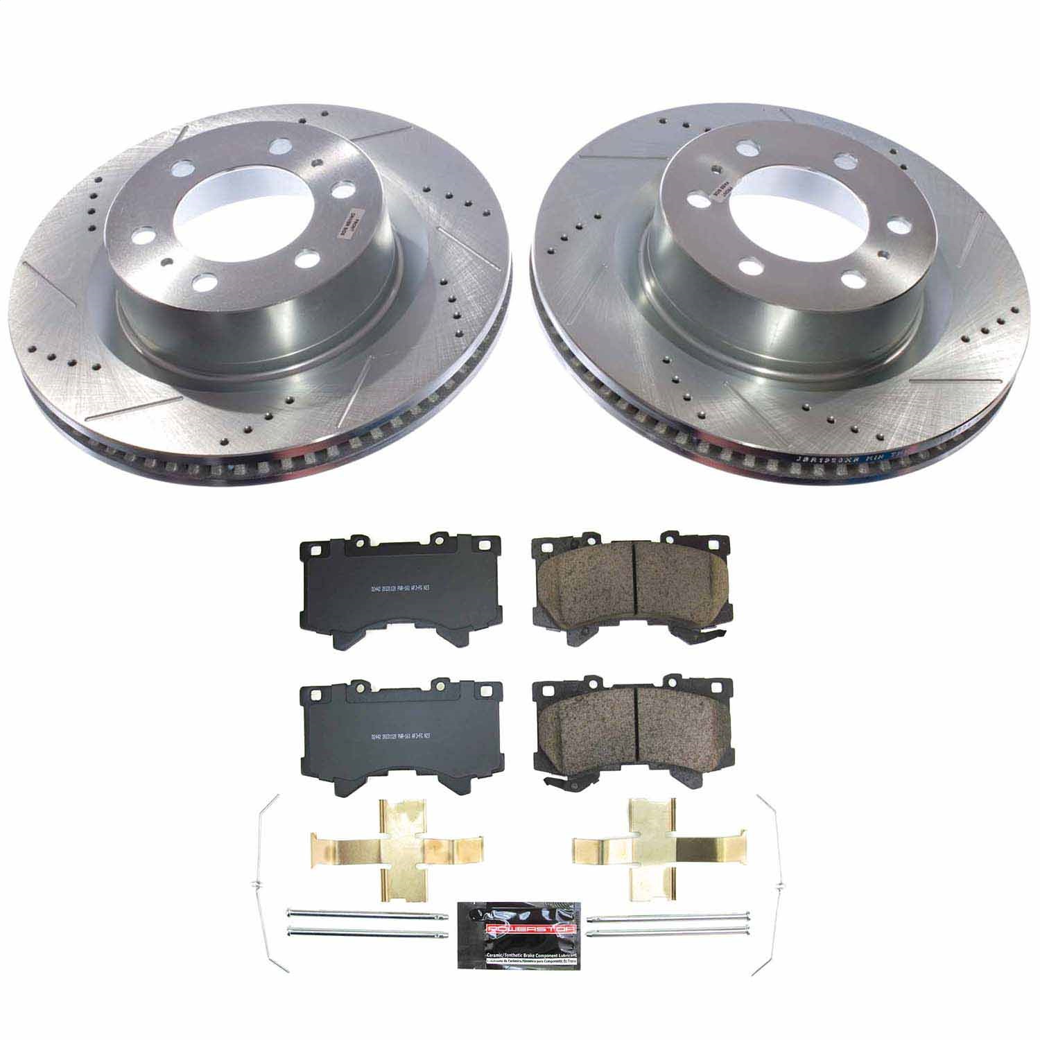 Power Stop - K8932 - Front - Disc Brake Pad and Rotor Kit