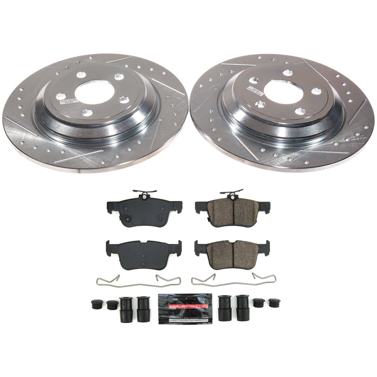 Power Stop - K8933 - Rear - Disc Brake Pad and Rotor Kit