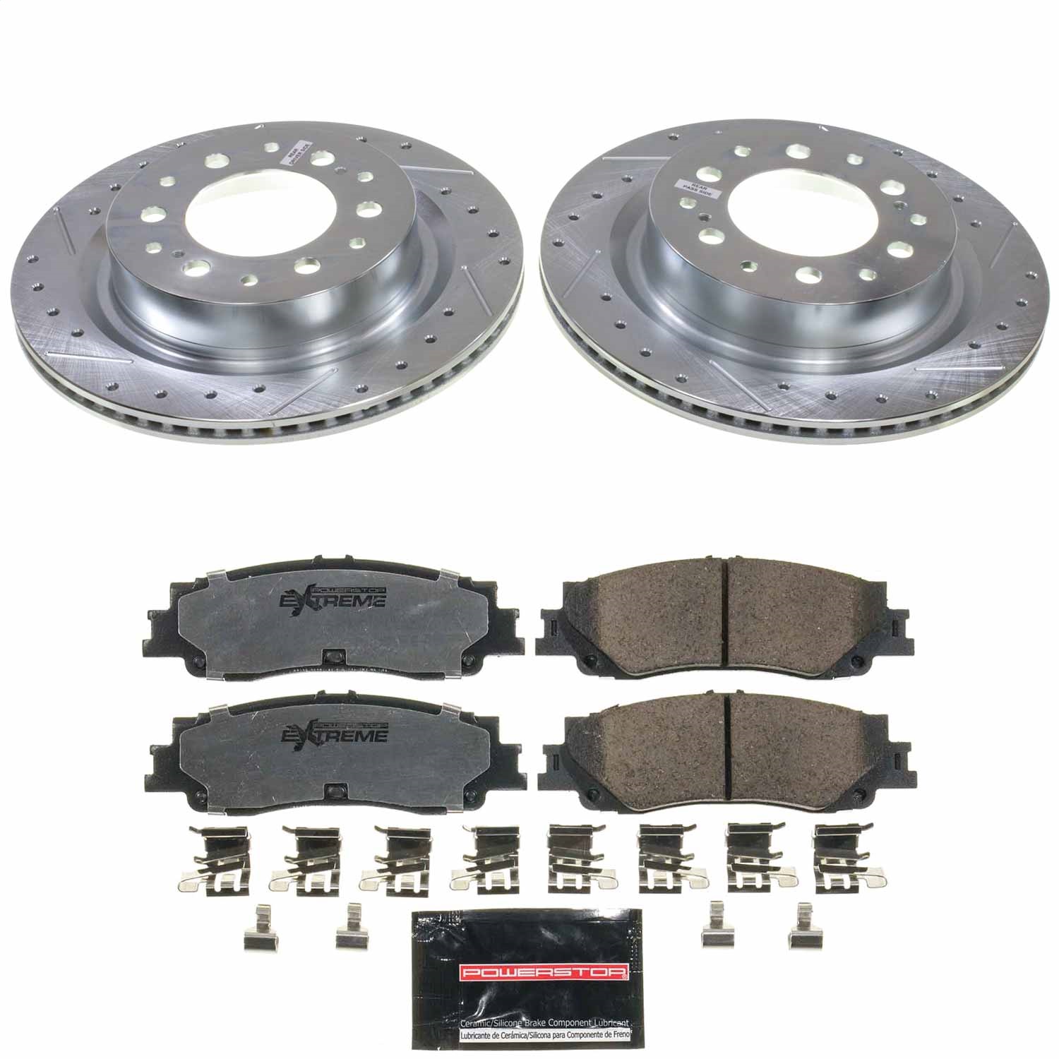 Power Stop - K8938-36 - Rear - Disc Brake Pad and Rotor Kit