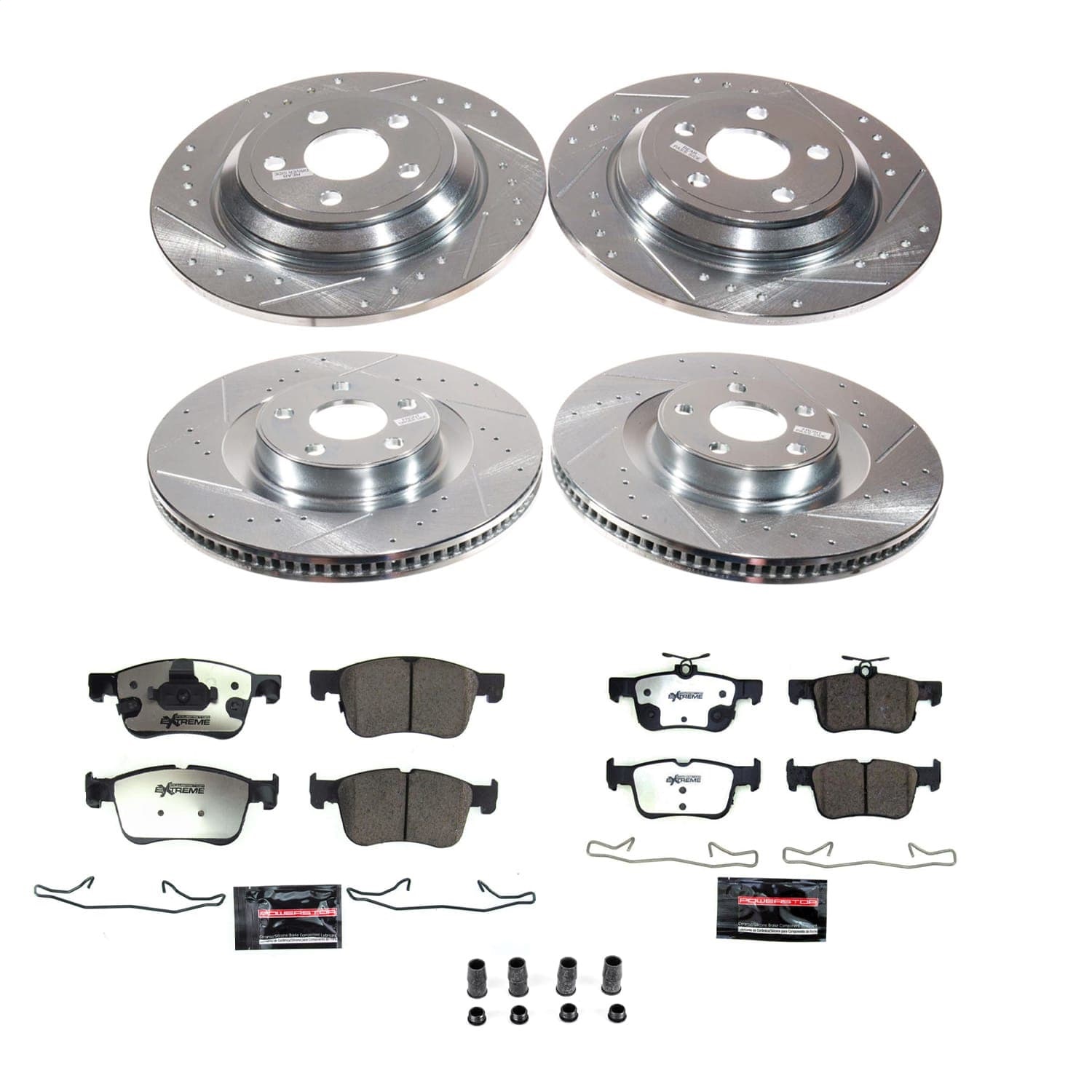 Power Stop - K8940-36 - Front and Rear - Disc Brake Pad and Rotor Kit