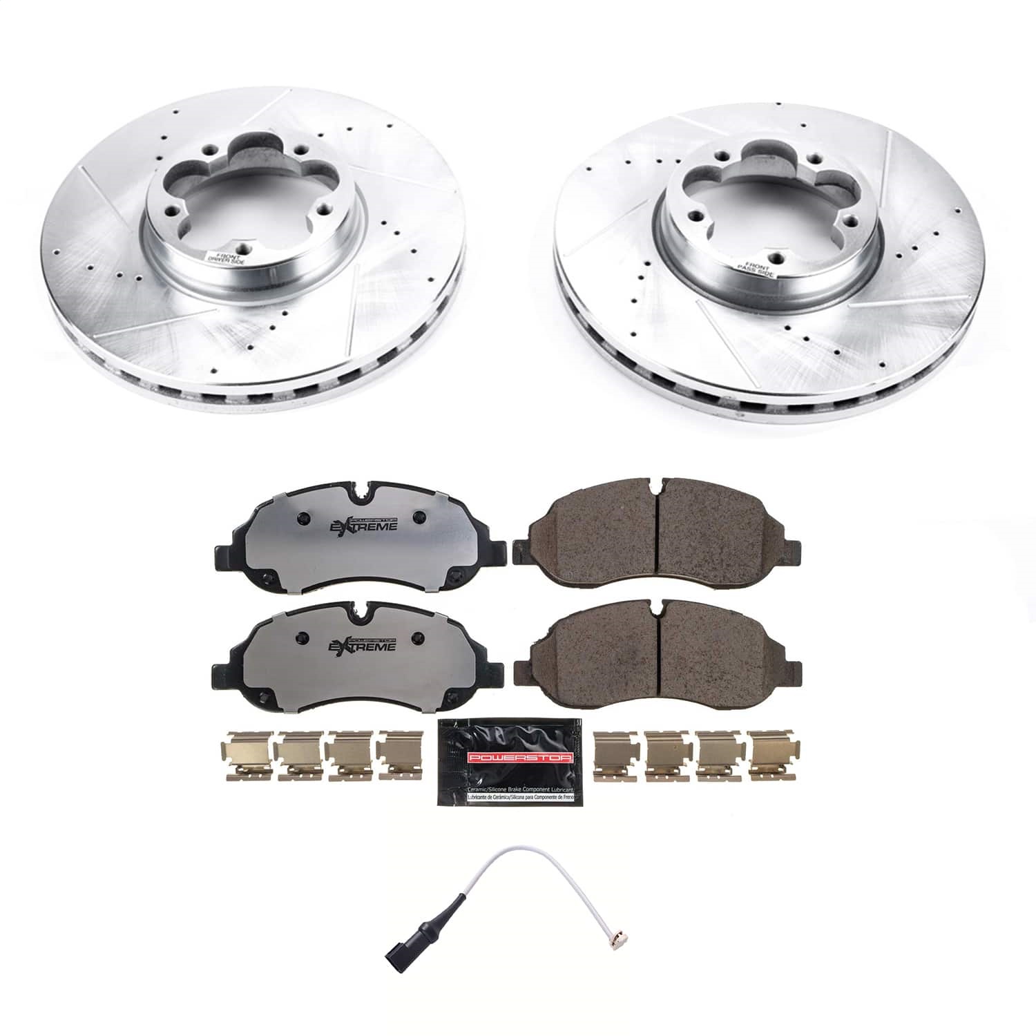 Power Stop - K8979-36 - Front - Disc Brake Pad and Rotor Kit