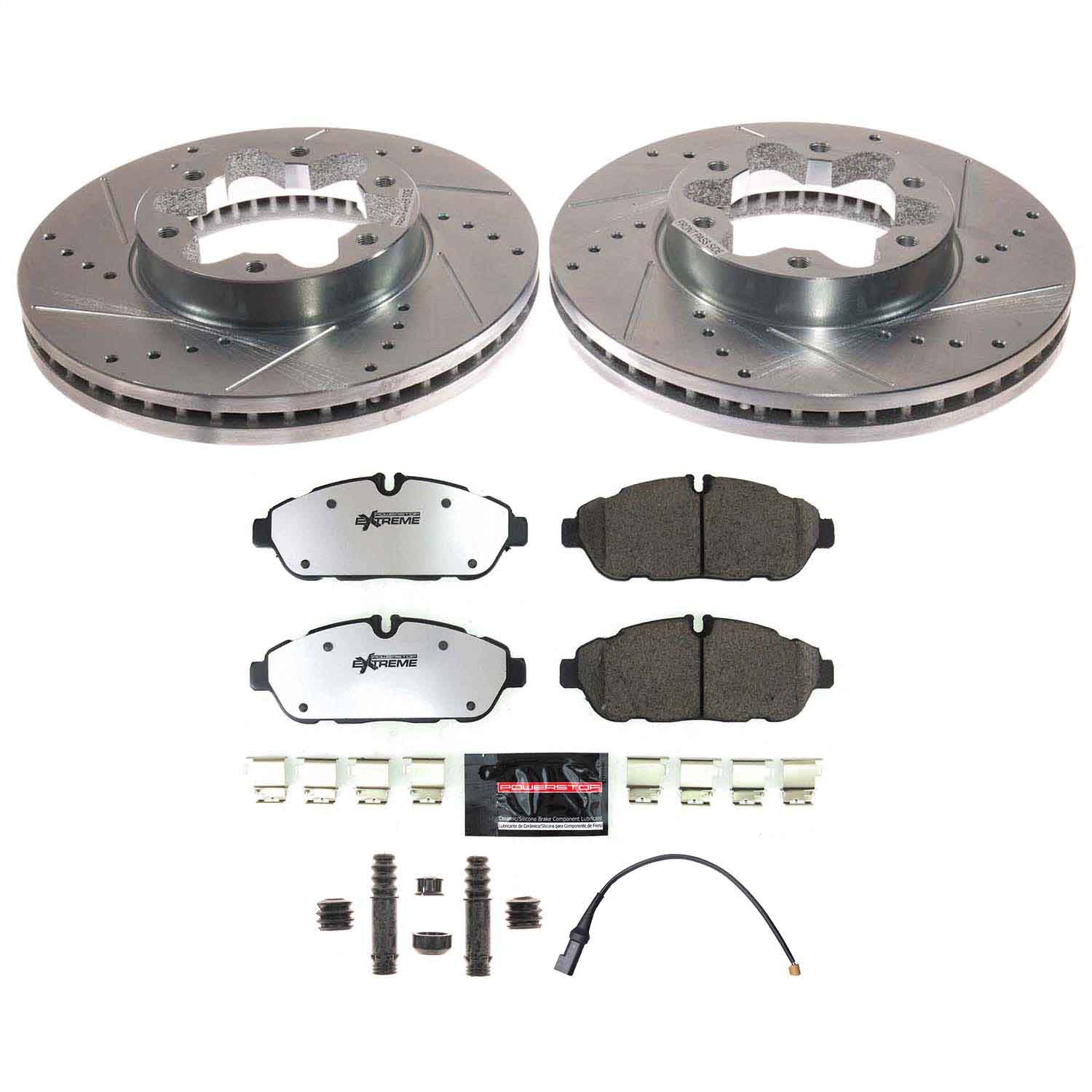 Power Stop - K8980-36 - Front - Disc Brake Pad and Rotor Kit