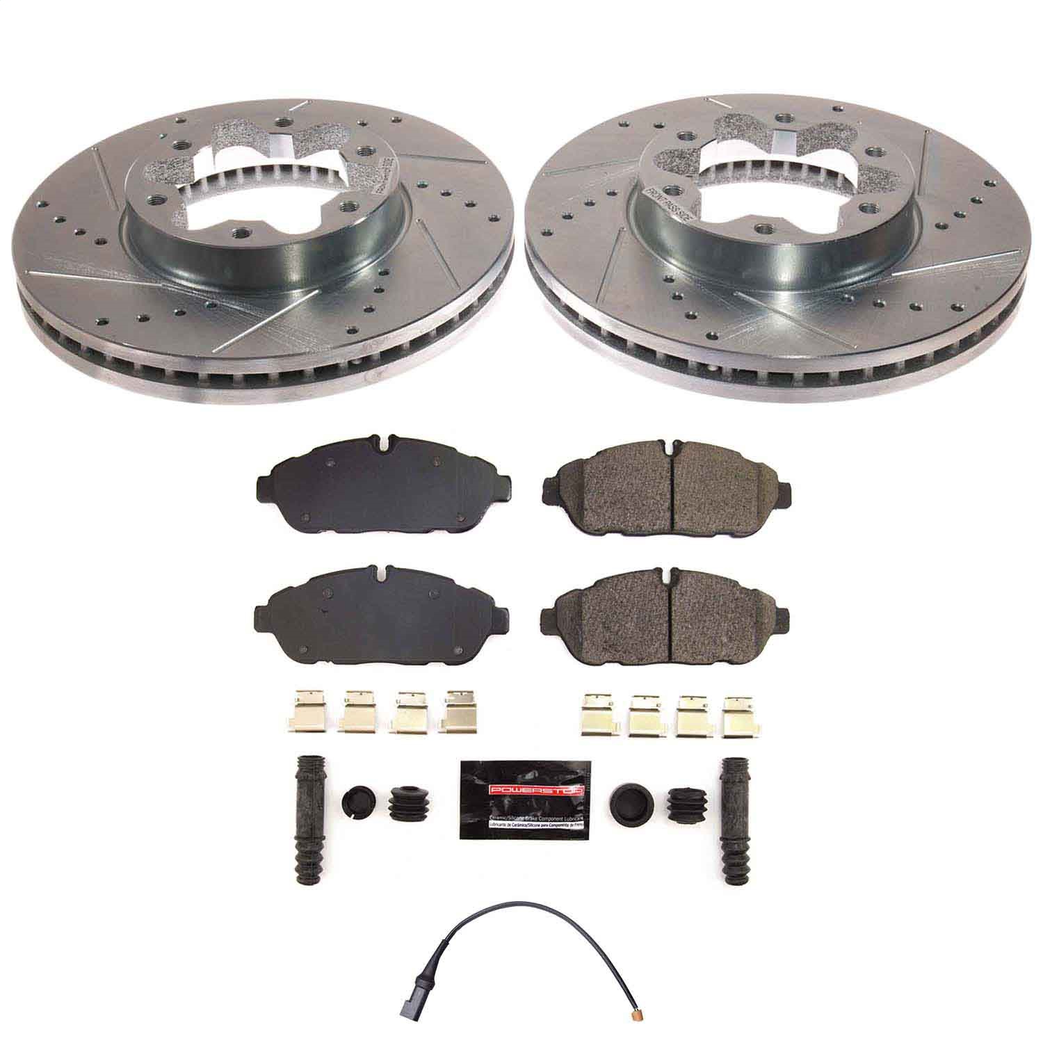 Power Stop - K8980 - Front - Disc Brake Pad and Rotor Kit