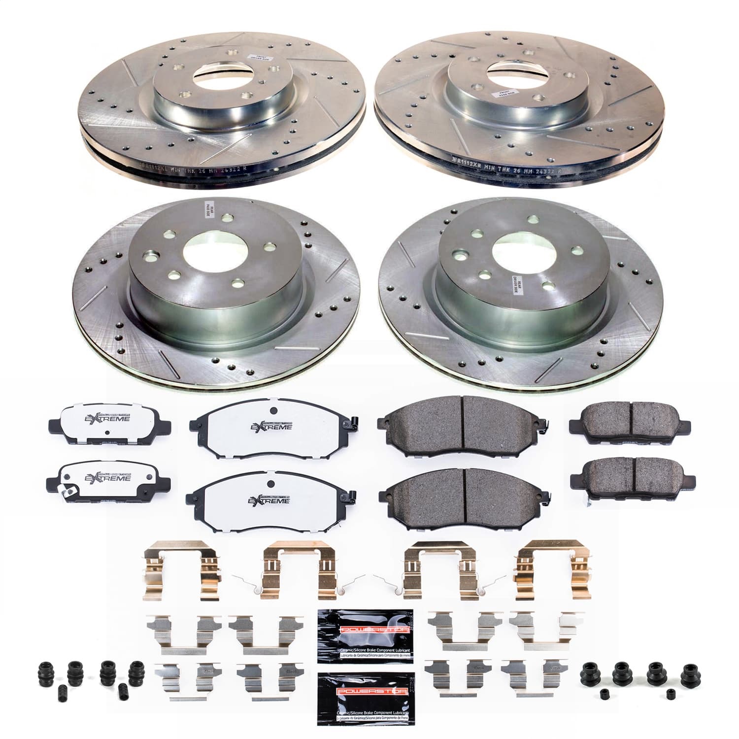 Power Stop - K9065-26 - Front and Rear - Disc Brake Pad and Rotor Kit
