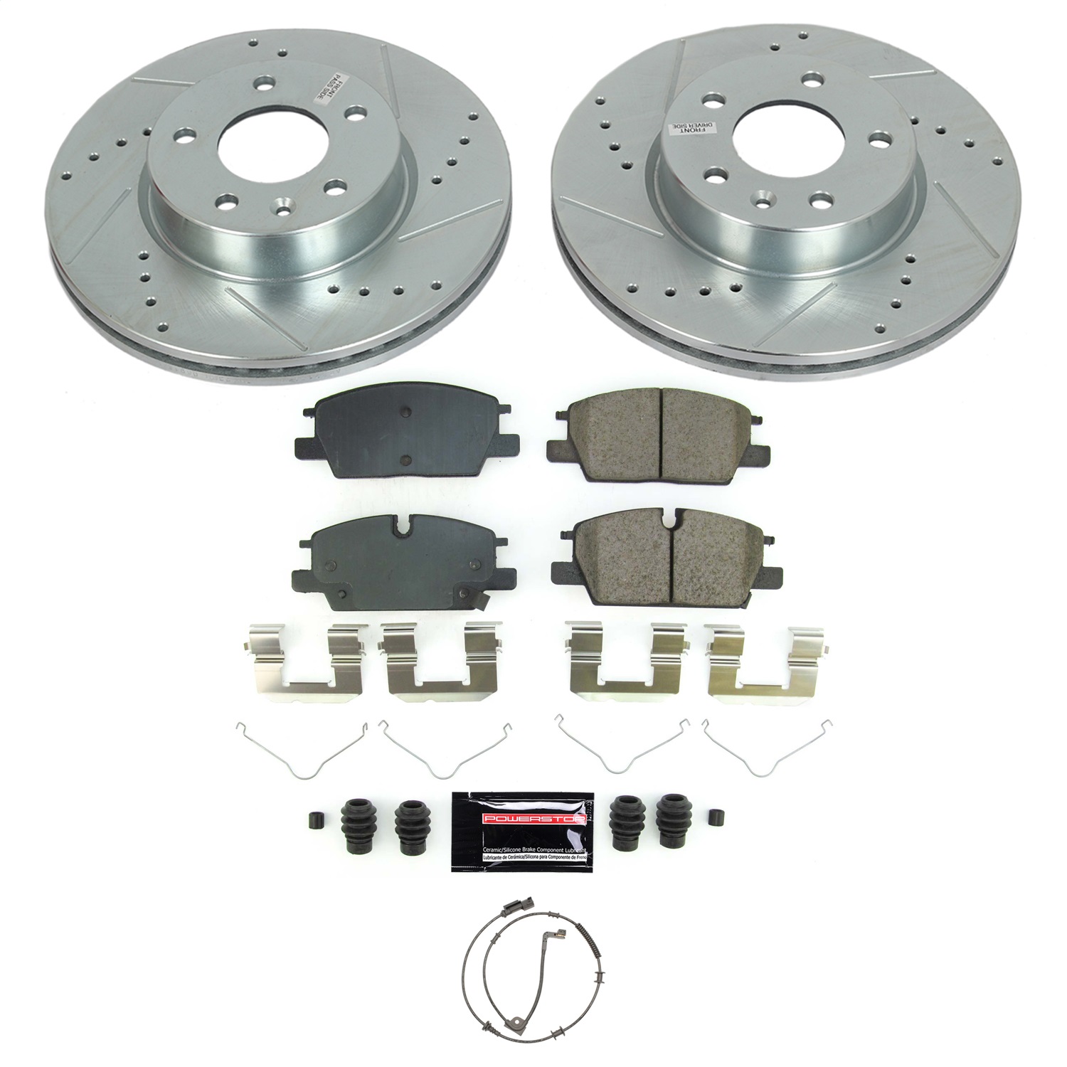 Power Stop - K9075 - Front - Disc Brake Pad and Rotor Kit