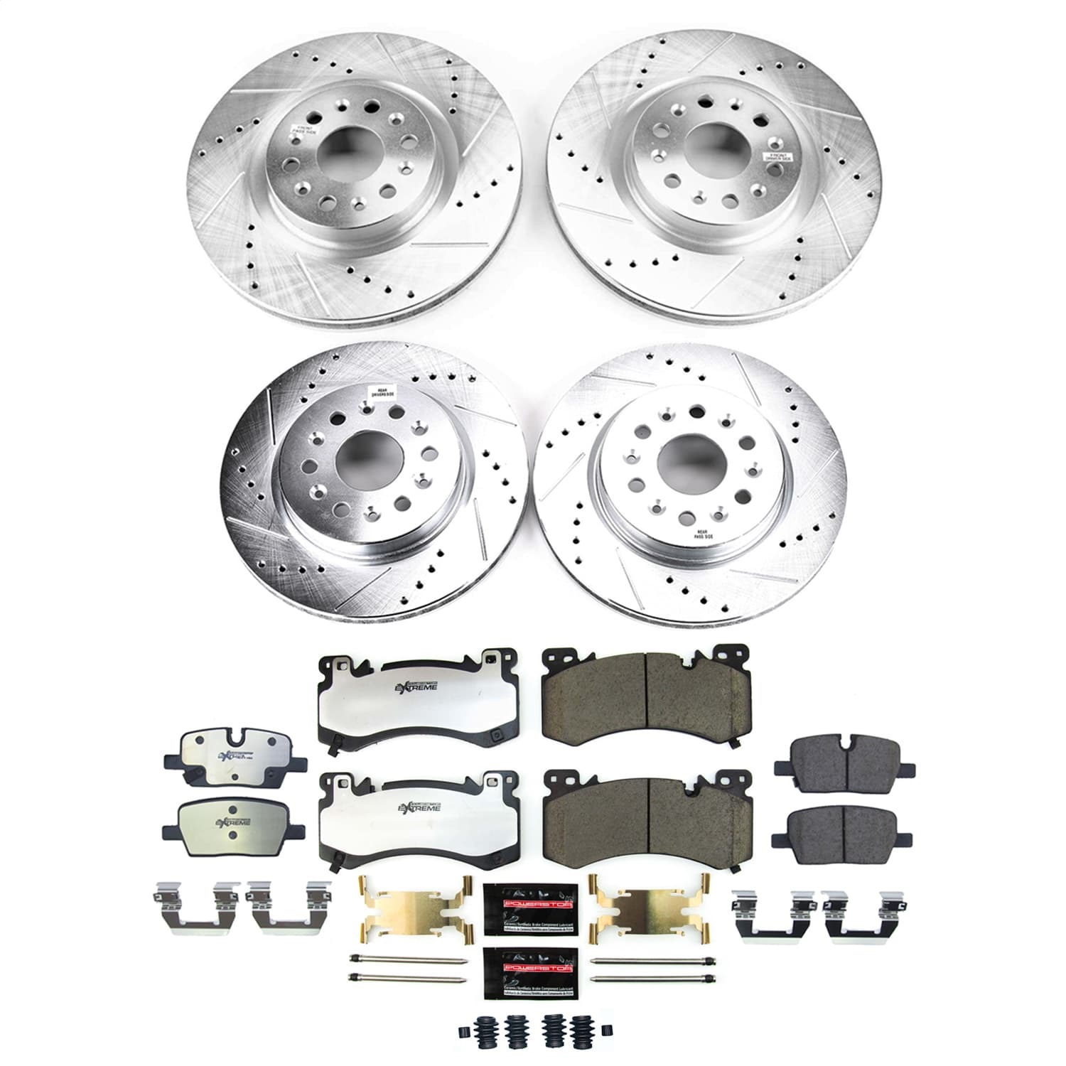Power Stop - K9092-36 - Front and Rear - Disc Brake Pad and Rotor Kit