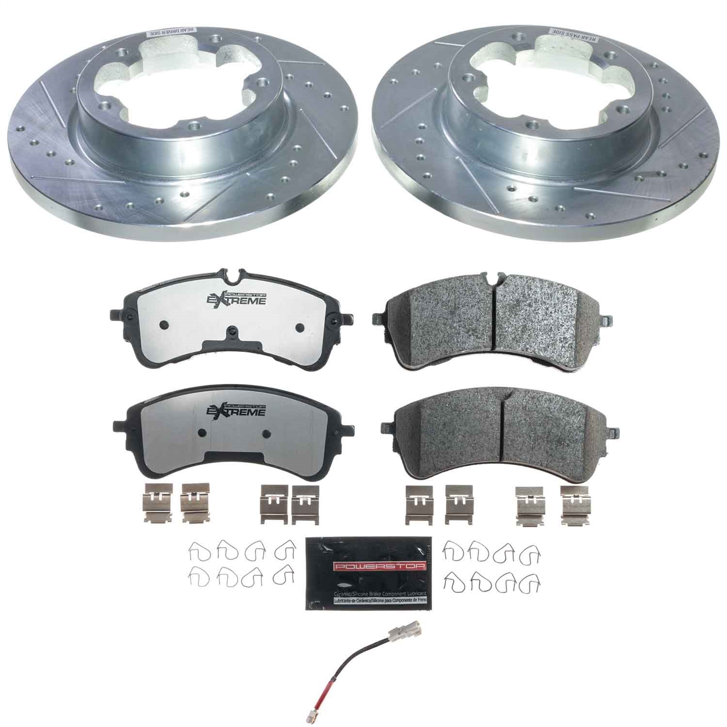 Power Stop - K9105-36 - Rear - Disc Brake Pad and Rotor Kit