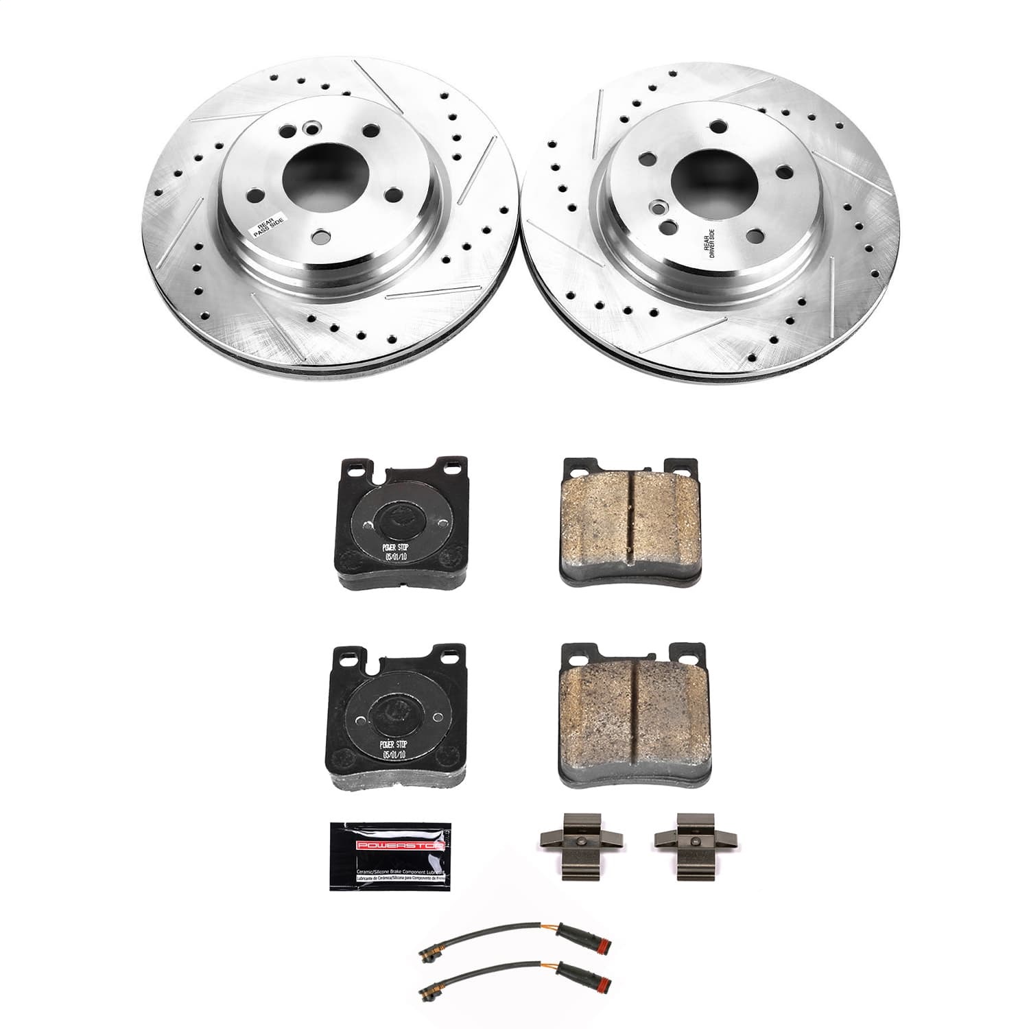 Power Stop - K9107 - Rear - Disc Brake Pad and Rotor Kit
