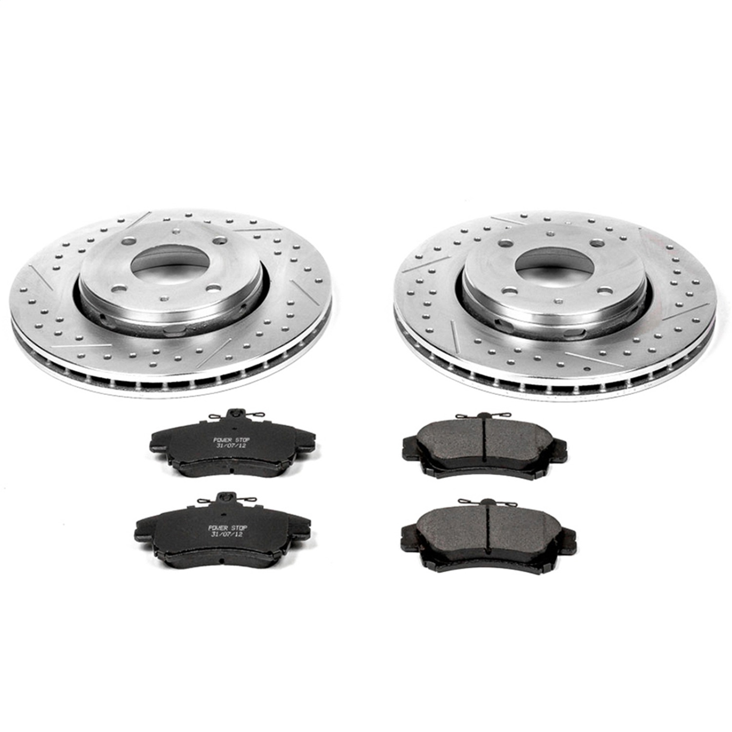 Power Stop - K911 - Front - Disc Brake Pad and Rotor Kit