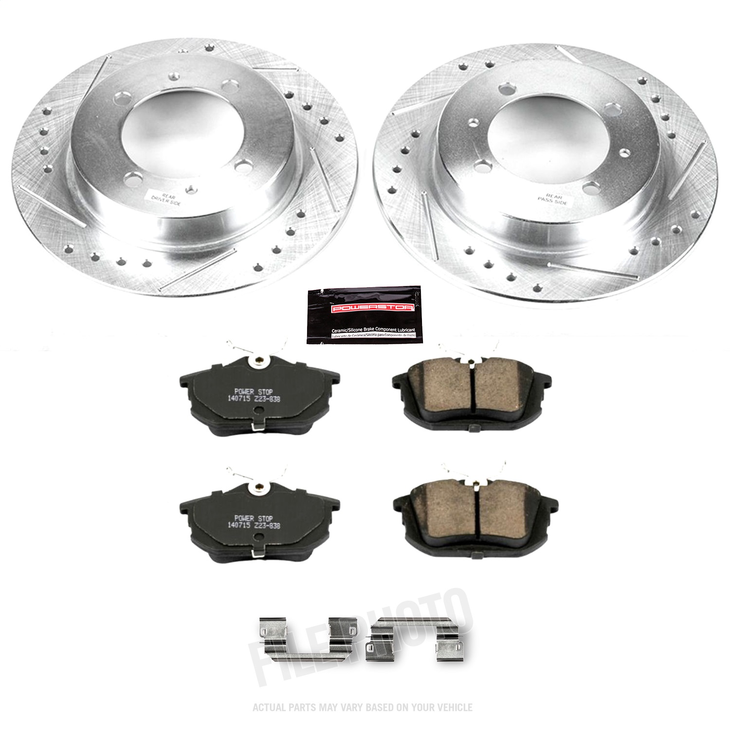 Power Stop - K913 - Rear - Disc Brake Pad and Rotor Kit
