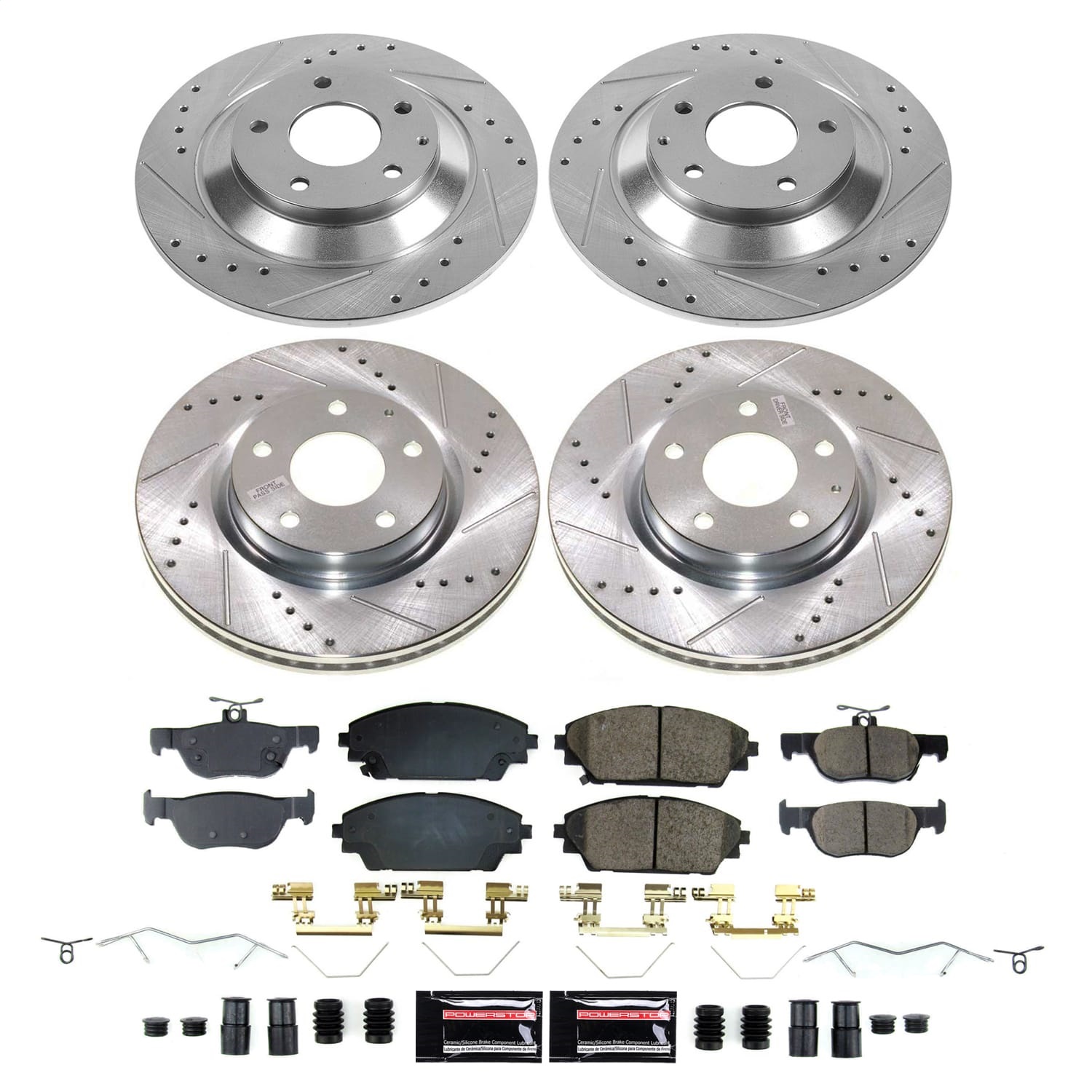 Power Stop - K9137 - Front and Rear - Disc Brake Pad and Rotor Kit