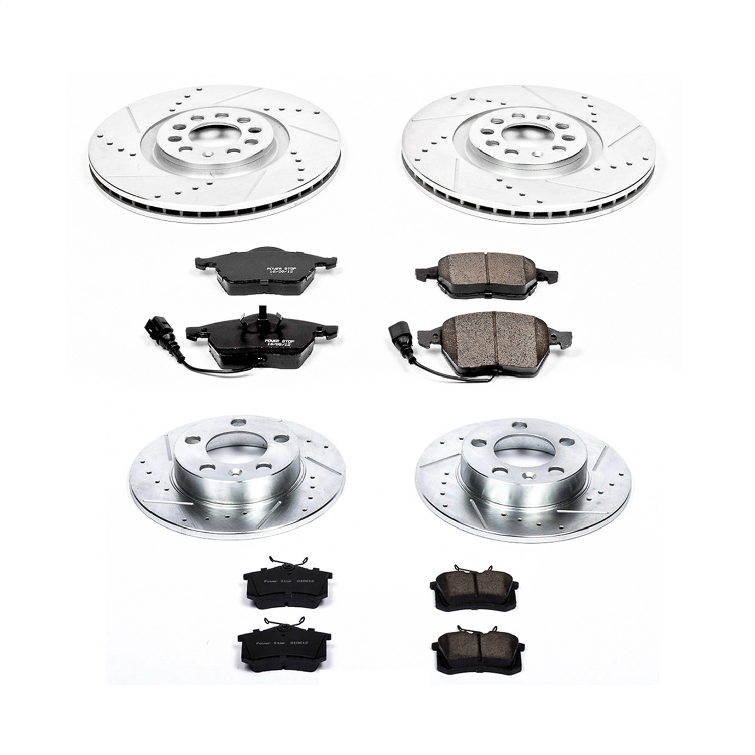 Power Stop - K915 - Front and Rear - Disc Brake Pad and Rotor Kit