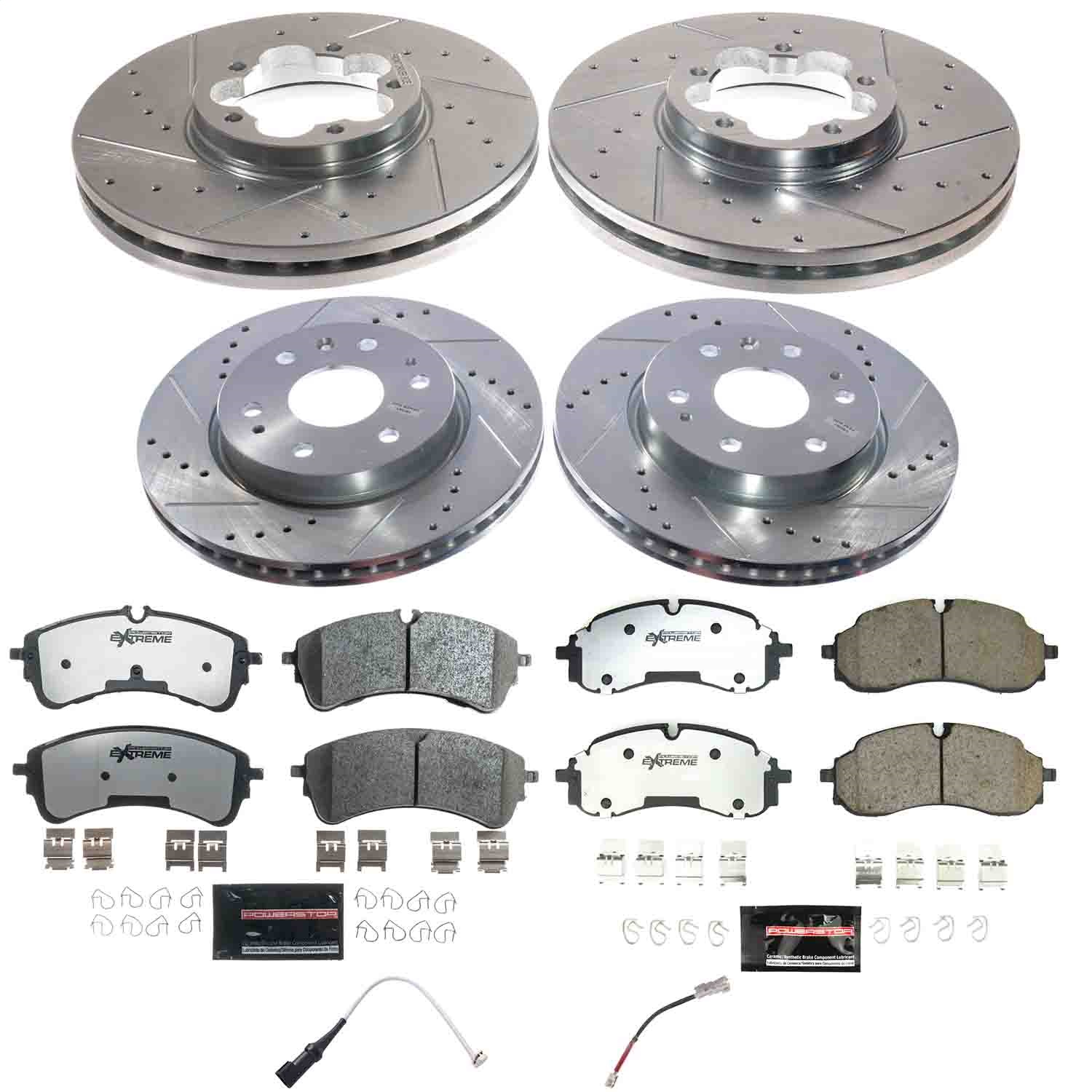 Power Stop - K9156-36 - Front and Rear - Disc Brake Pad and Rotor Kit