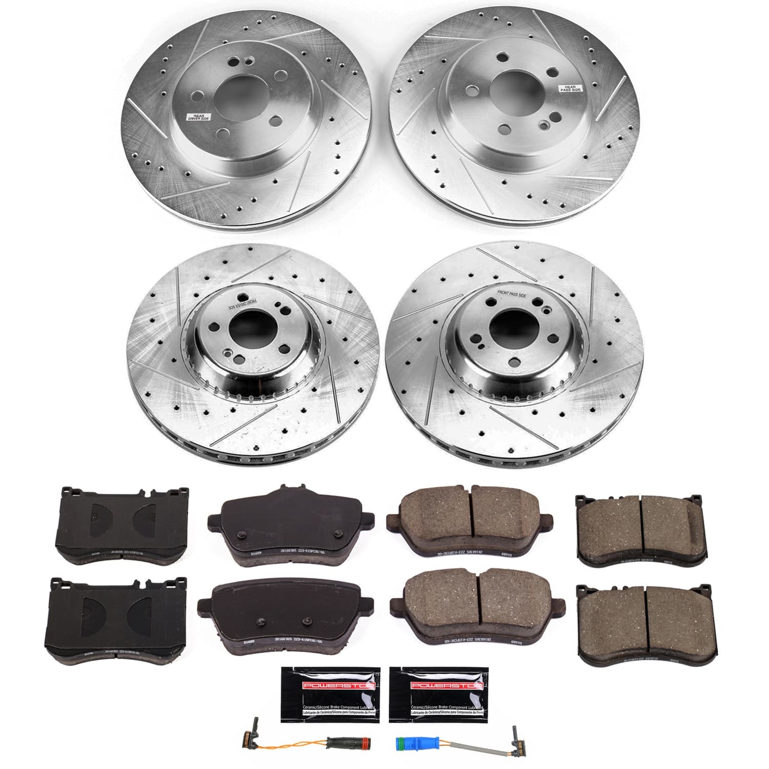Power Stop - K9160 - Front and Rear - Disc Brake Pad and Rotor Kit