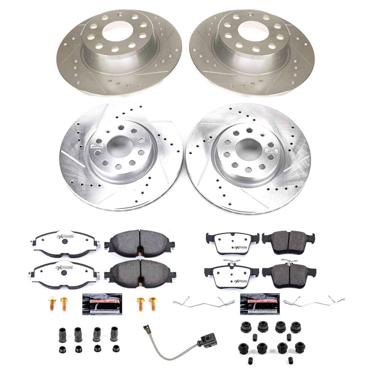 Power Stop - K9193-26 - Front and Rear - Disc Brake Pad and Rotor Kit
