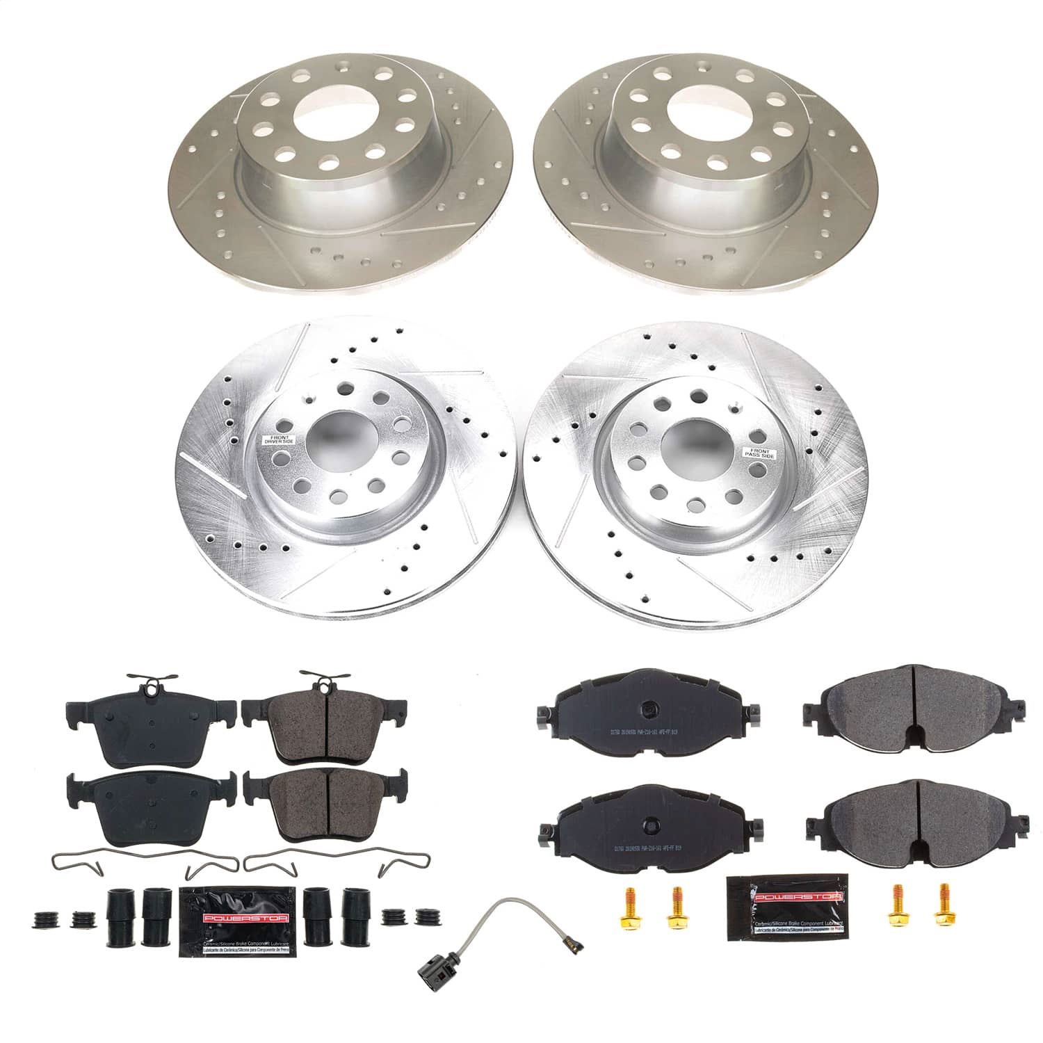 Power Stop - K9193 - Front and Rear - Disc Brake Pad and Rotor Kit
