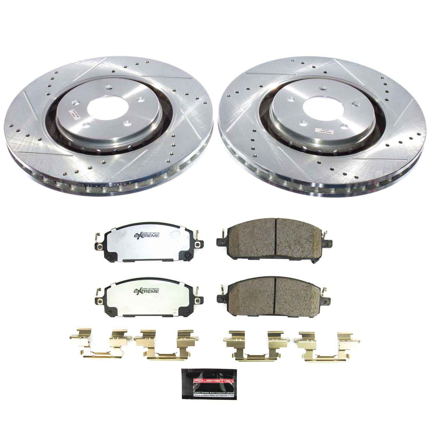 Power Stop - K9206-36 - Front - Disc Brake Pad and Rotor Kit
