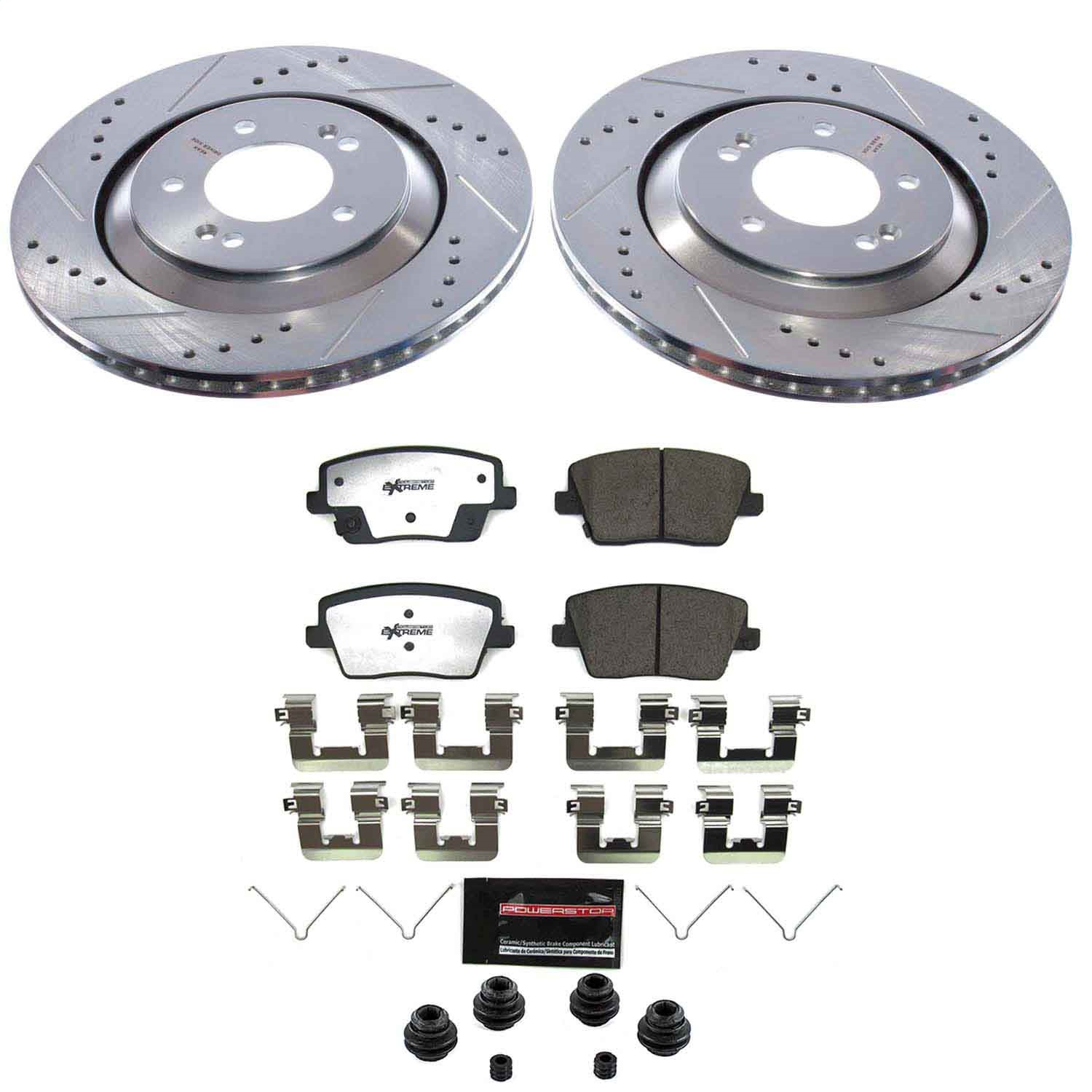 Power Stop - K9222-26 - Rear - Disc Brake Caliper Set