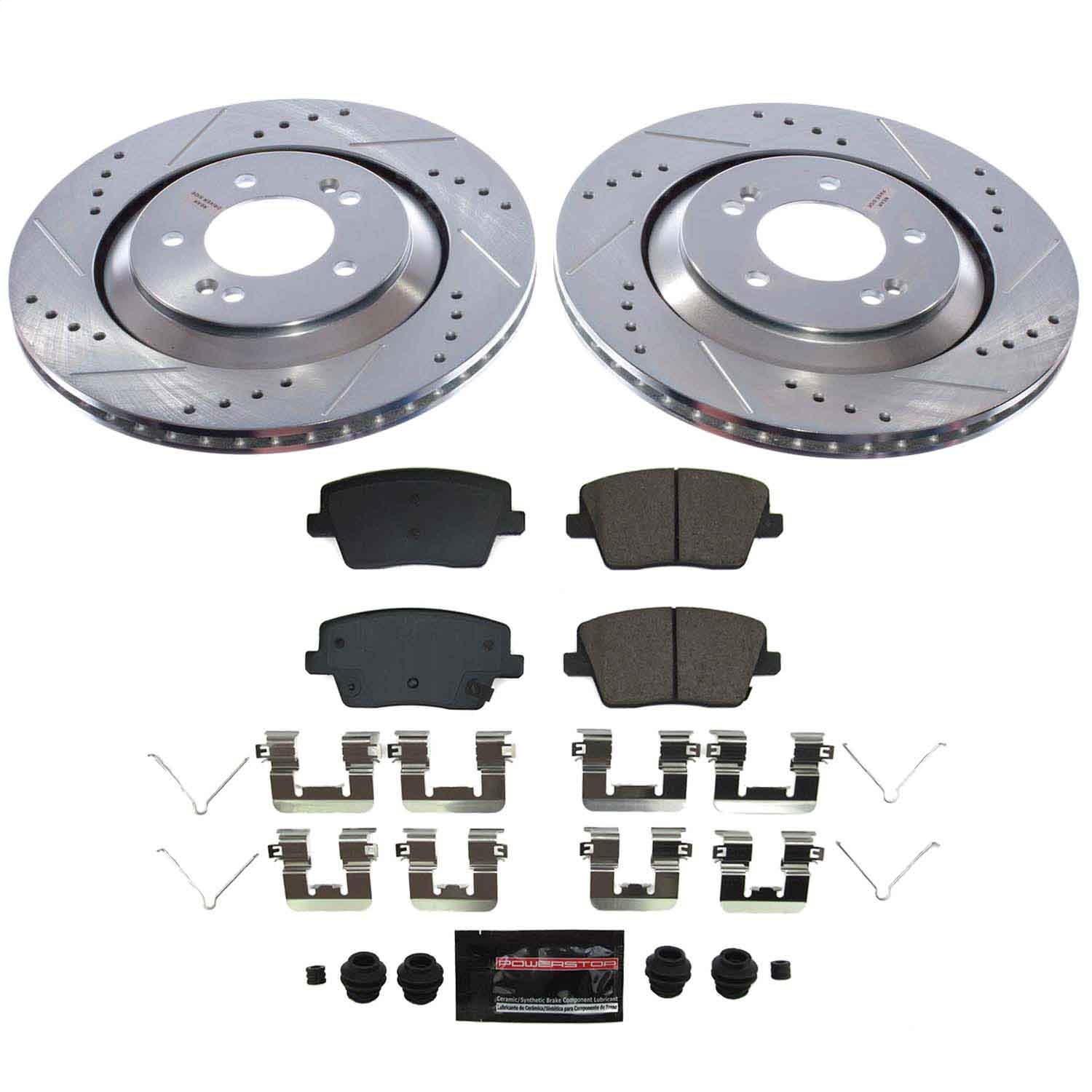 Power Stop - K9222 - Rear - Disc Brake Caliper Set