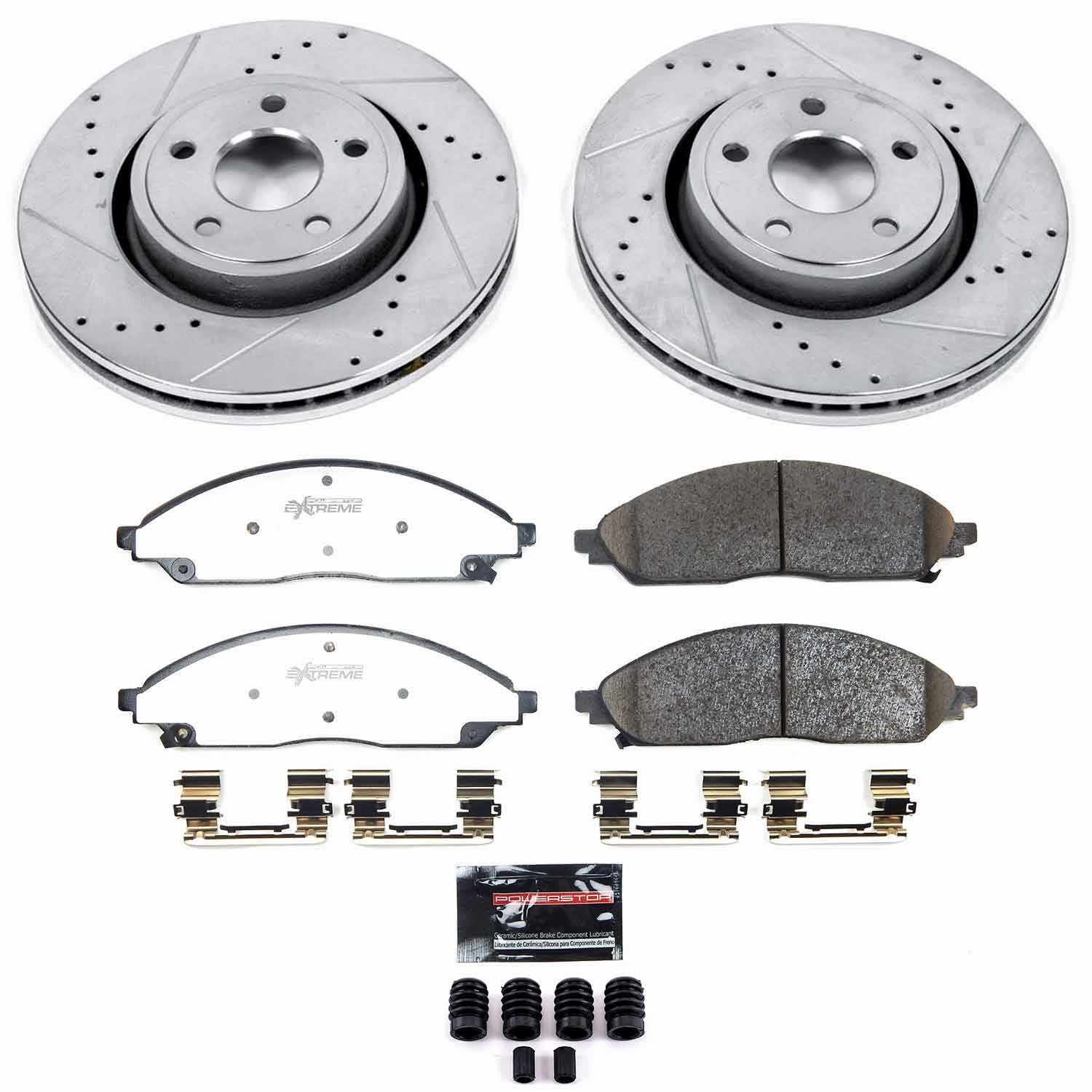 Power Stop - K9241-36 - Front - Disc Brake Pad and Rotor Kit