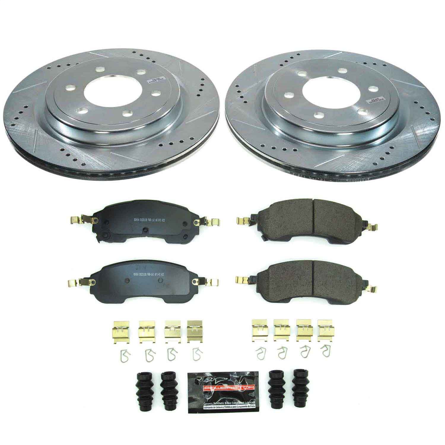 Power Stop - K9243 - Rear - Disc Brake Pad and Rotor Kit