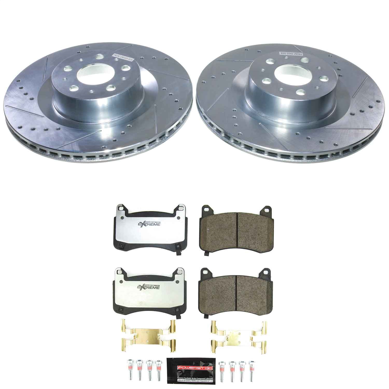 Power Stop - K9253-26 - Front - Disc Brake Pad and Rotor Kit