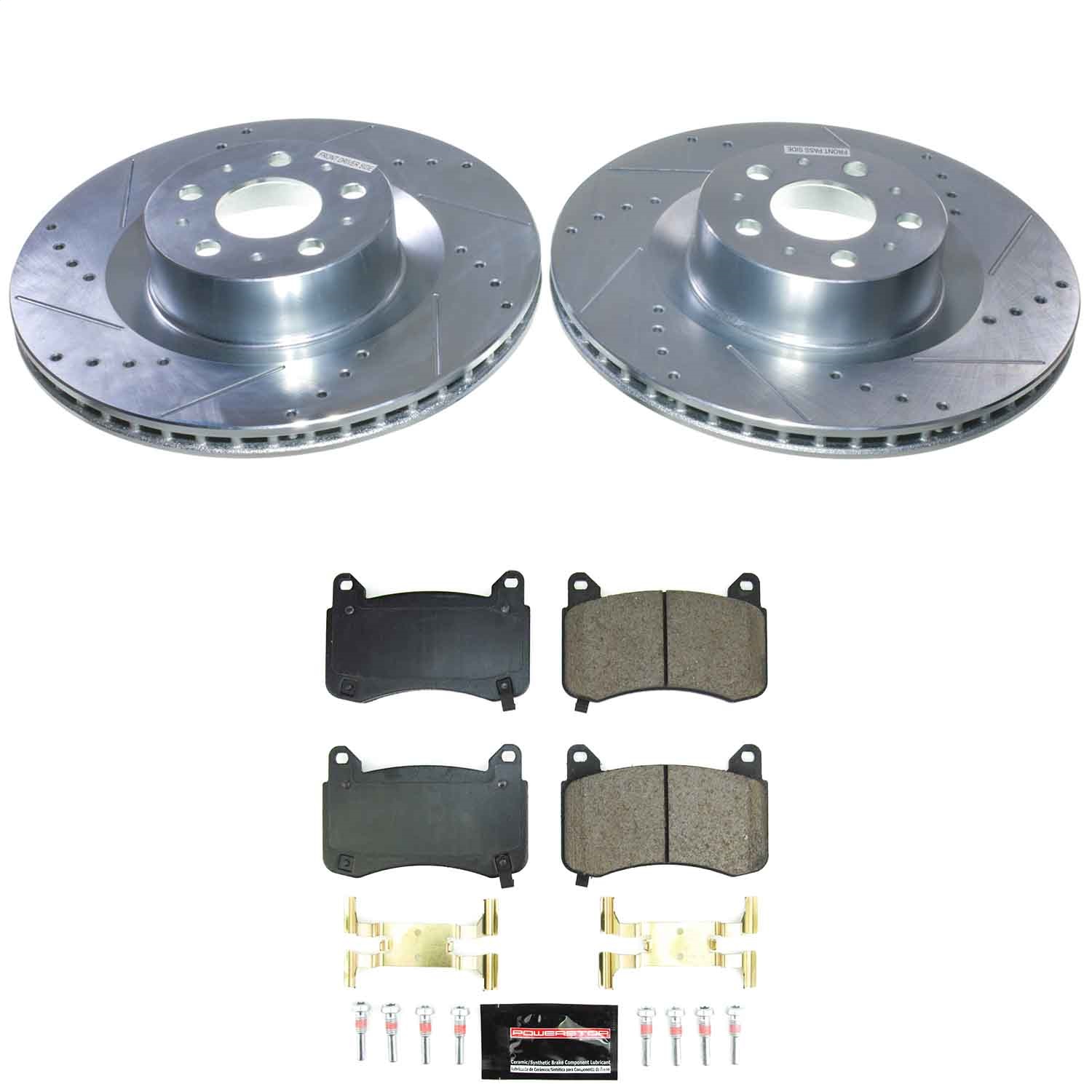 Power Stop - K9253 - Front - Disc Brake Pad and Rotor Kit