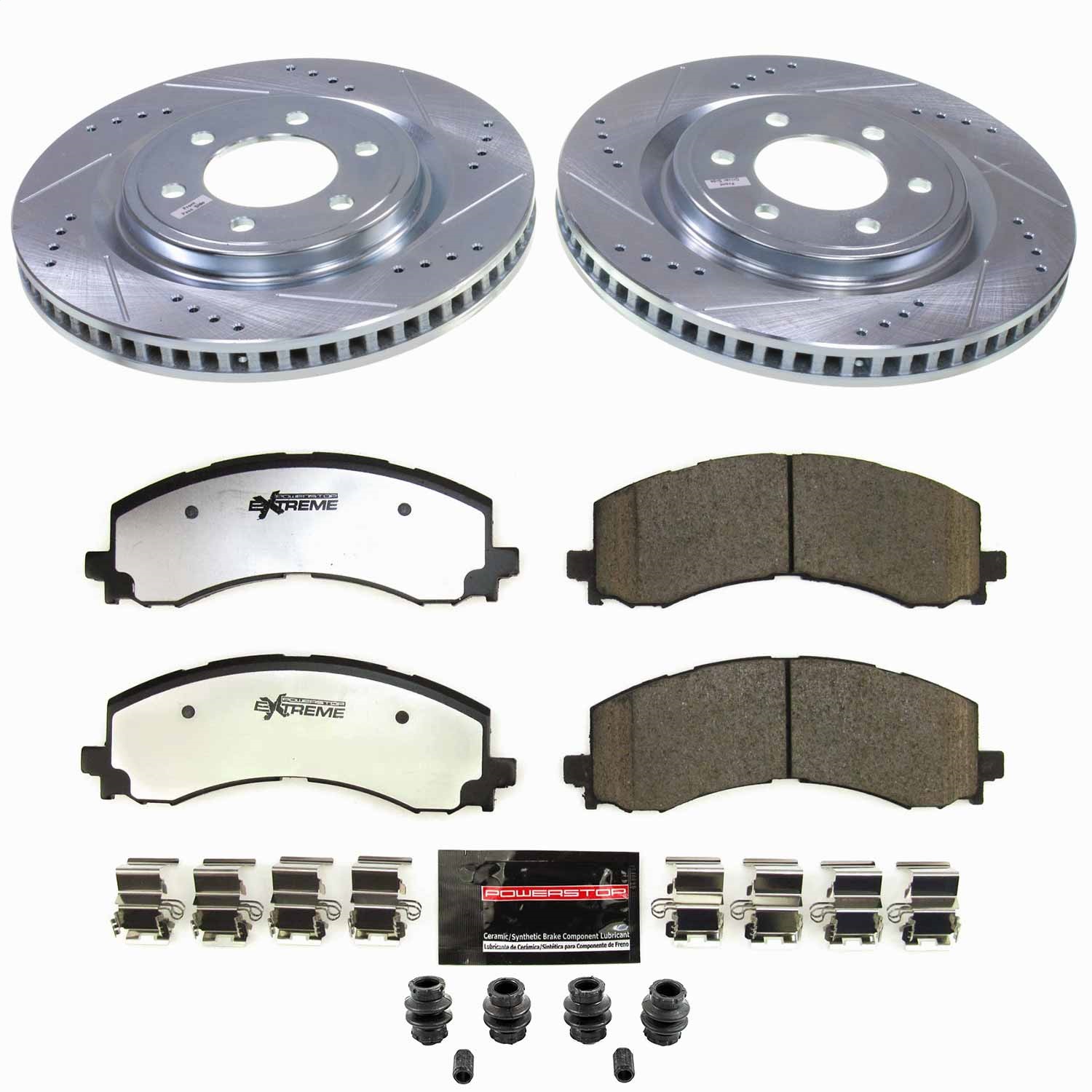 Power Stop - K9262-36 - Front - Disc Brake Pad and Rotor Kit