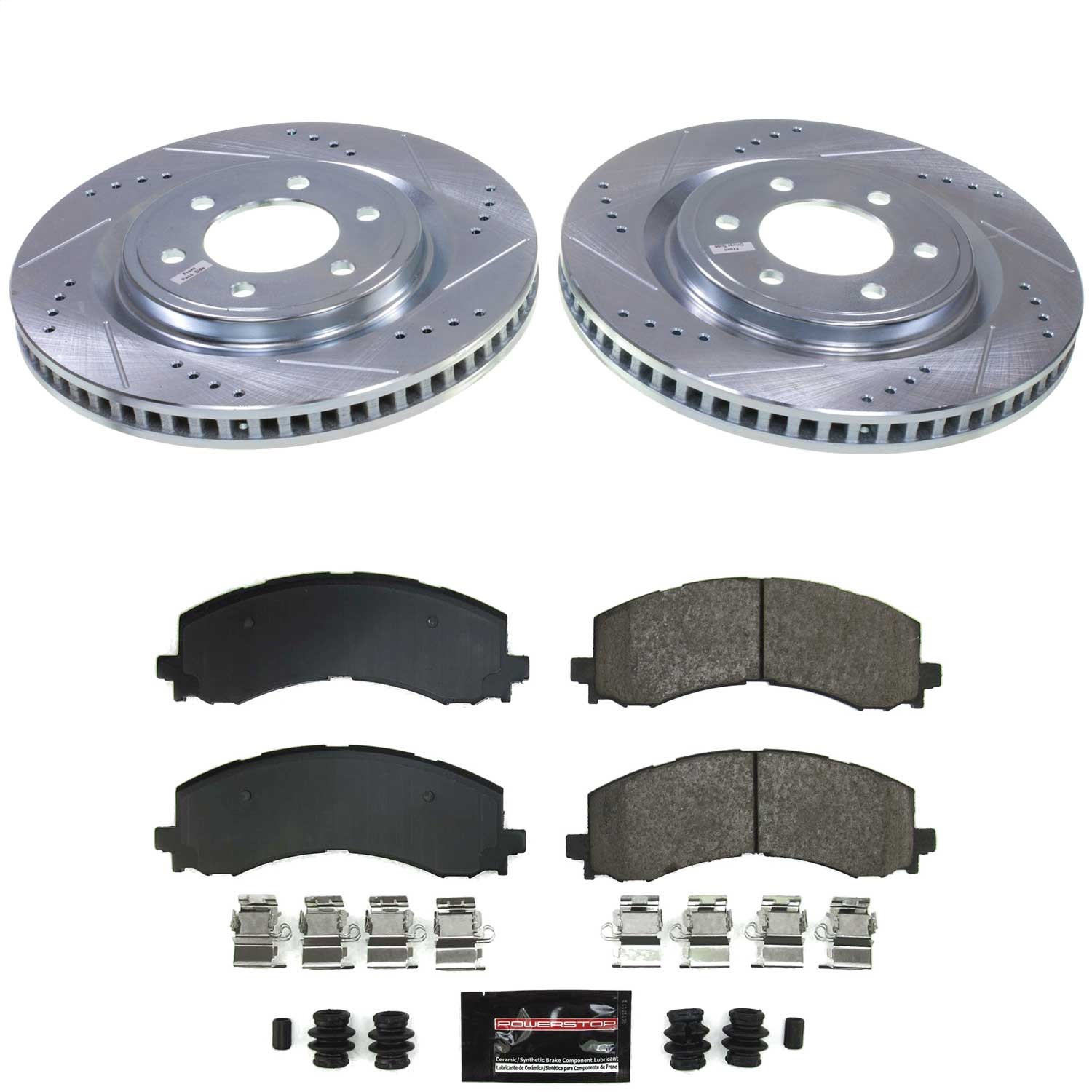 Power Stop - K9262 - Front - Disc Brake Pad and Rotor Kit